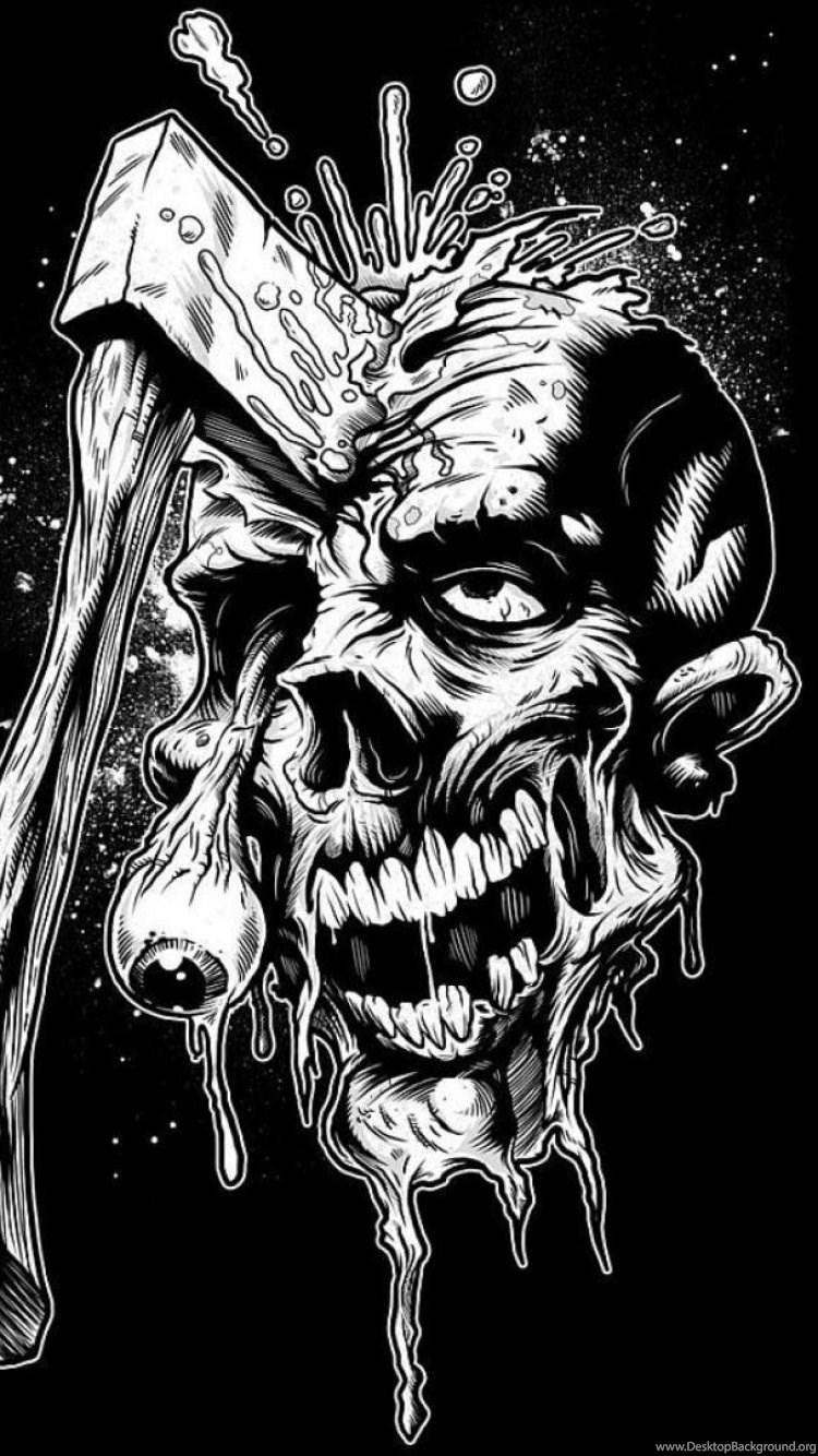 750x1334 Zombie iPhone Wallpaper