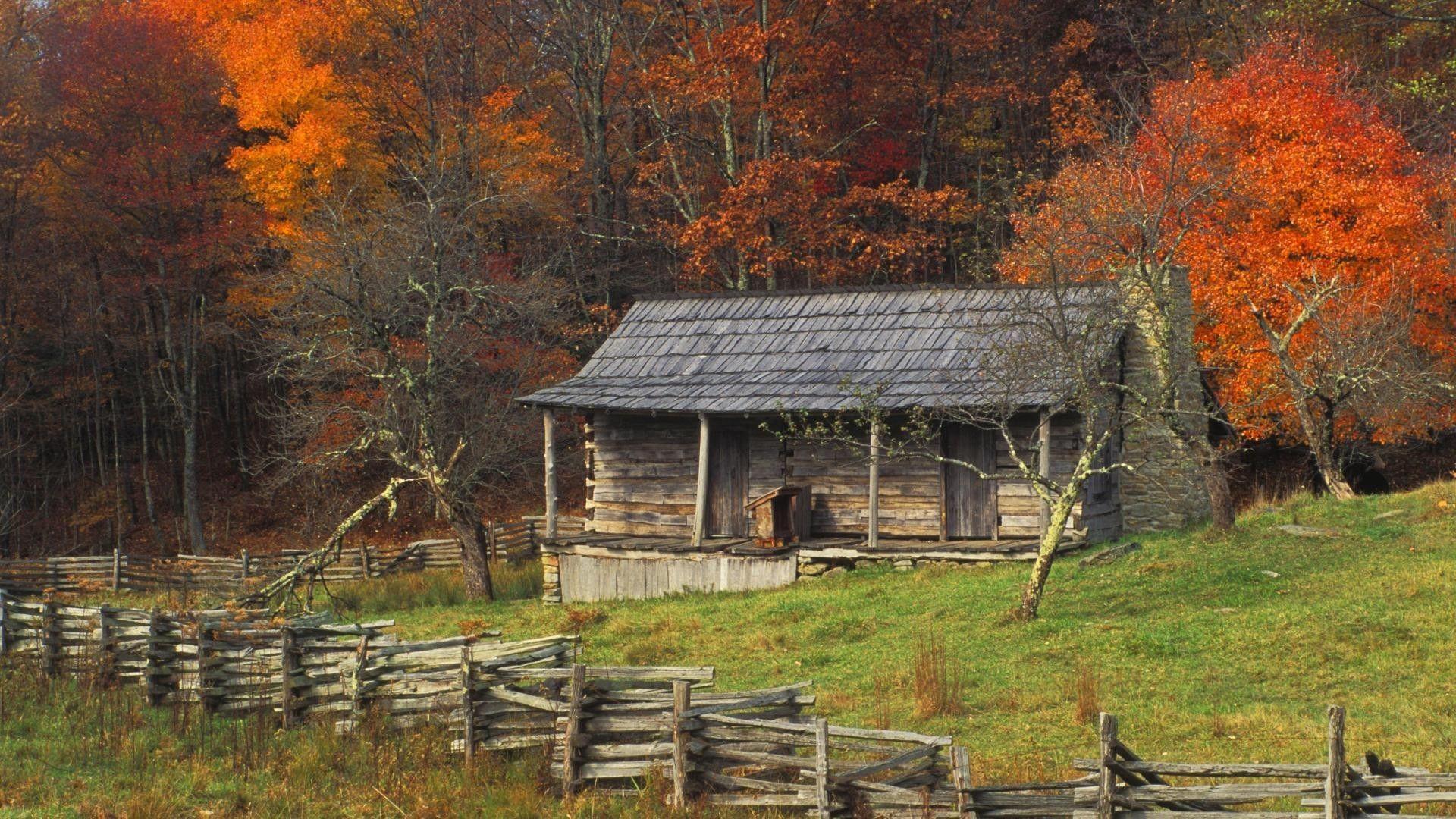 1920x1080 Wood Cabin Wallpaper