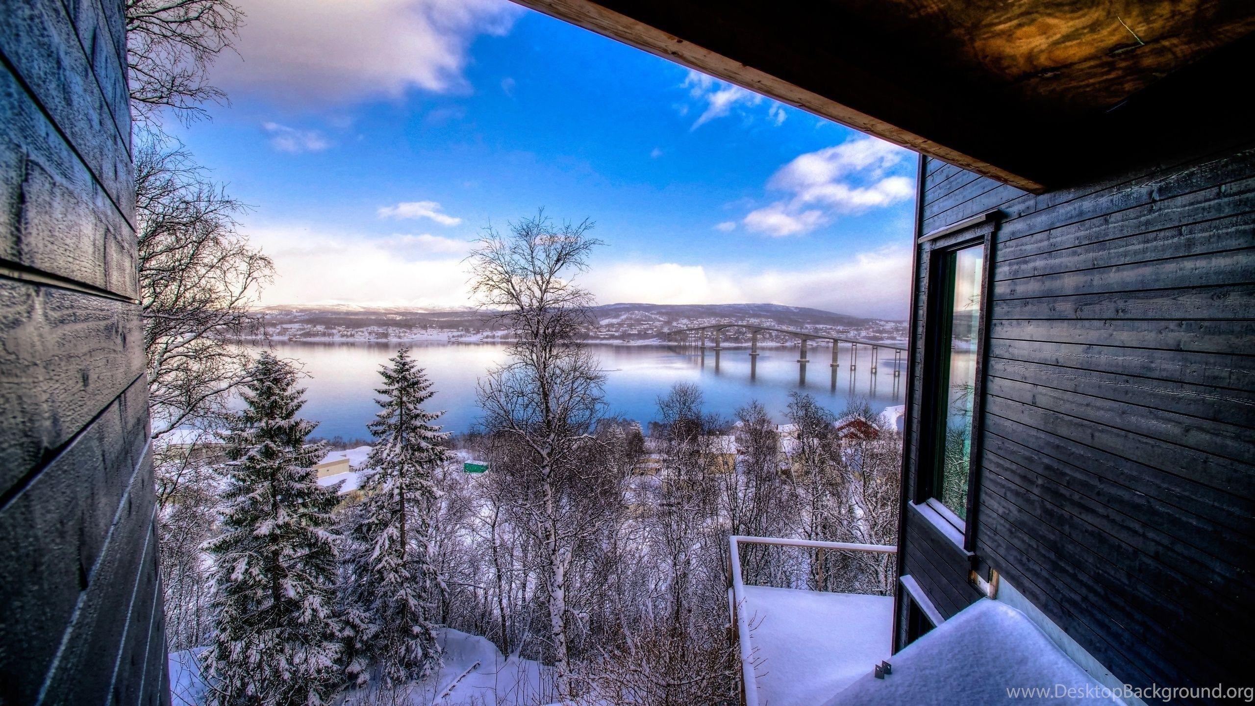 2560x1440 View From The Mountain Cabin Wallpaper WallDevil Best Free HD