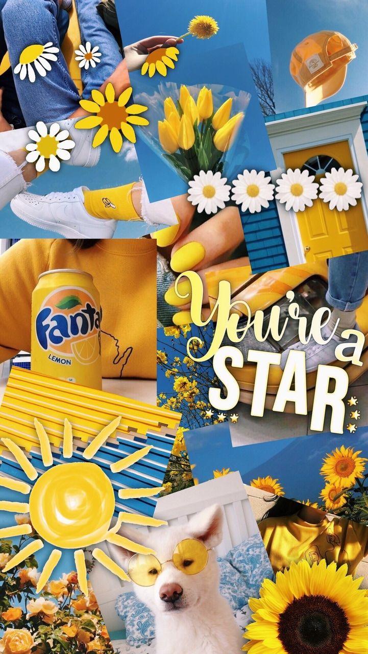 Blue and Yellow Aesthetic Wallpapers Top Free Blue and Yellow Aesthetic Backgrounds