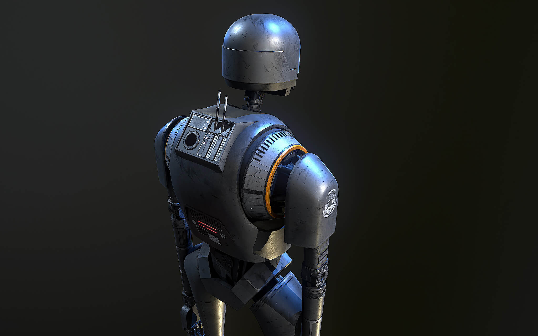 2048x1280 K 2SO Star Wars 3D Model