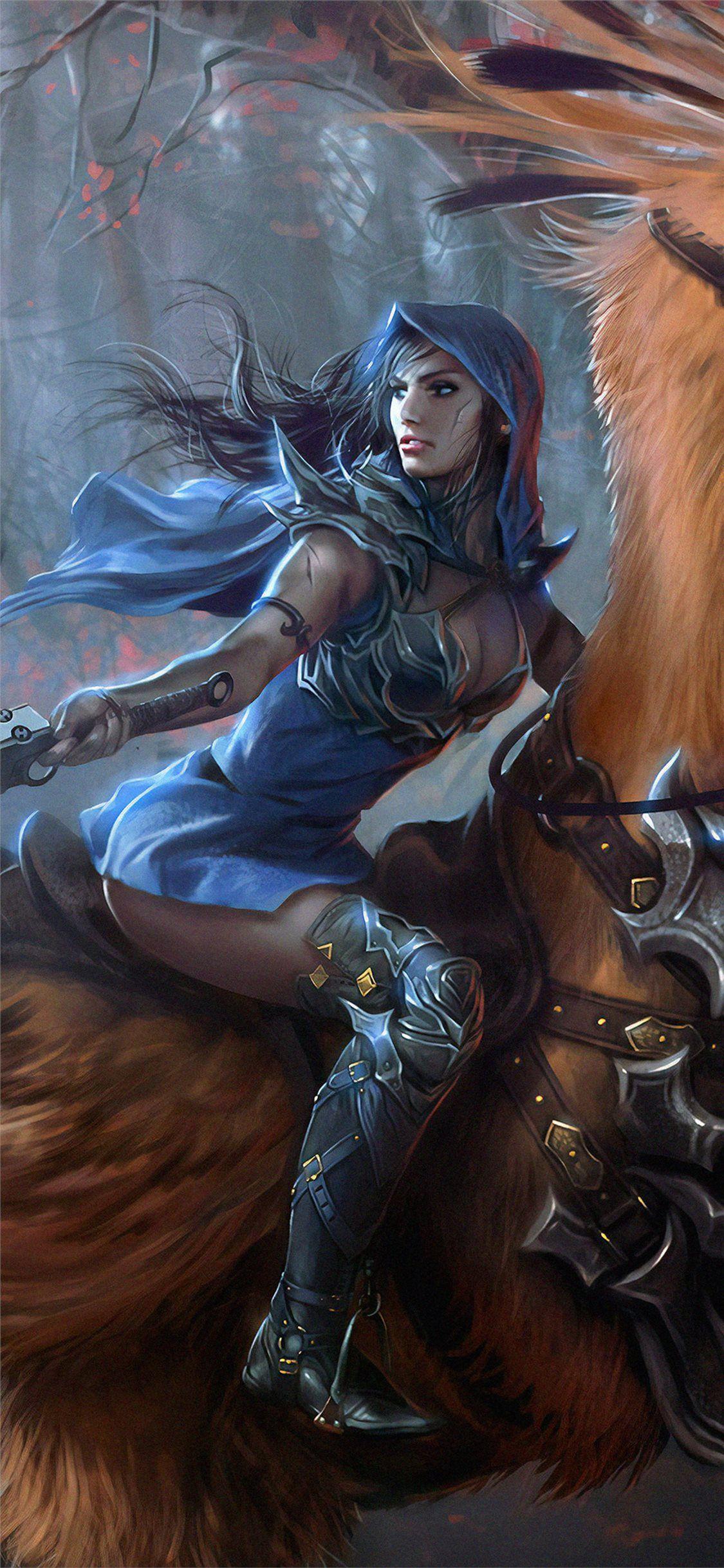 1125x2436 final fantasy chocobo rider iPhone X Wallpaper Free Download
