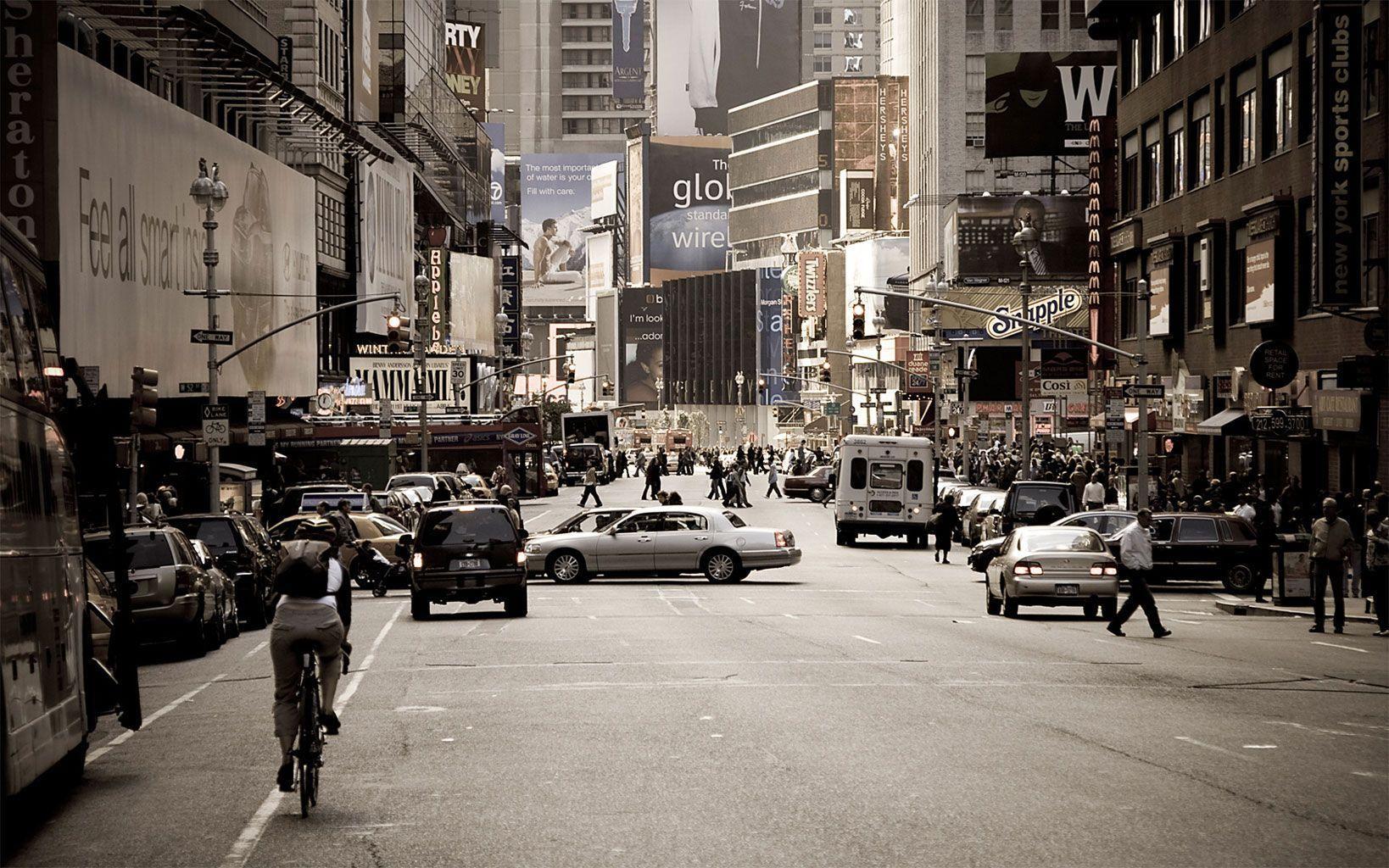 New York city 3D wallpaper high rise buildings and busy street New York  City HD wallpaper  Wallpaperbetter