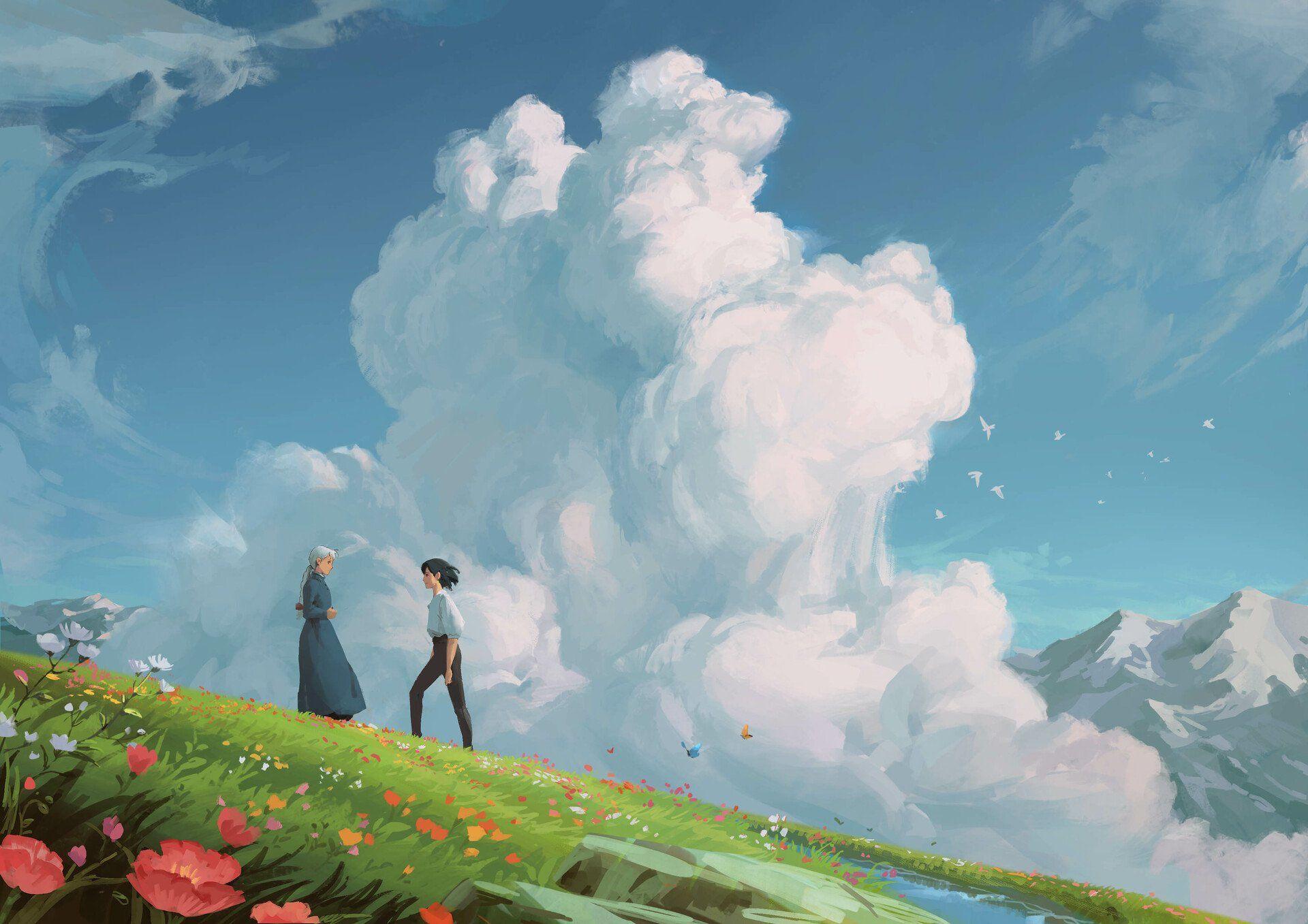Howl And Sophie Wallpapers Top Free Howl And Sophie Backgrounds Wallpaperaccess