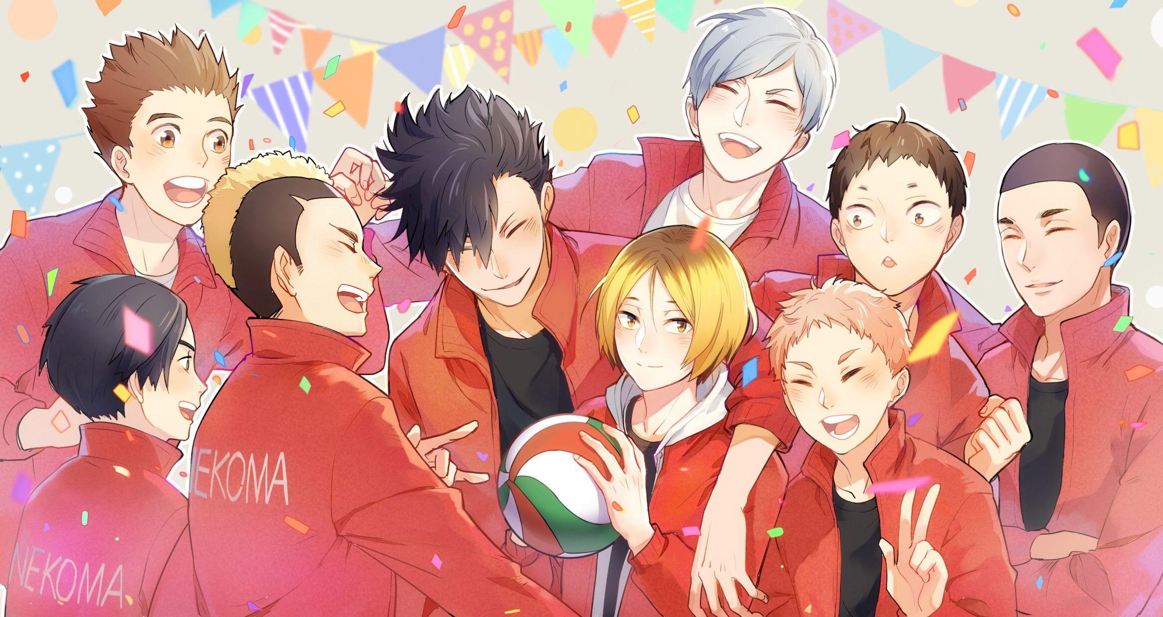 2332x1237 Nekoma High Wallpaper
