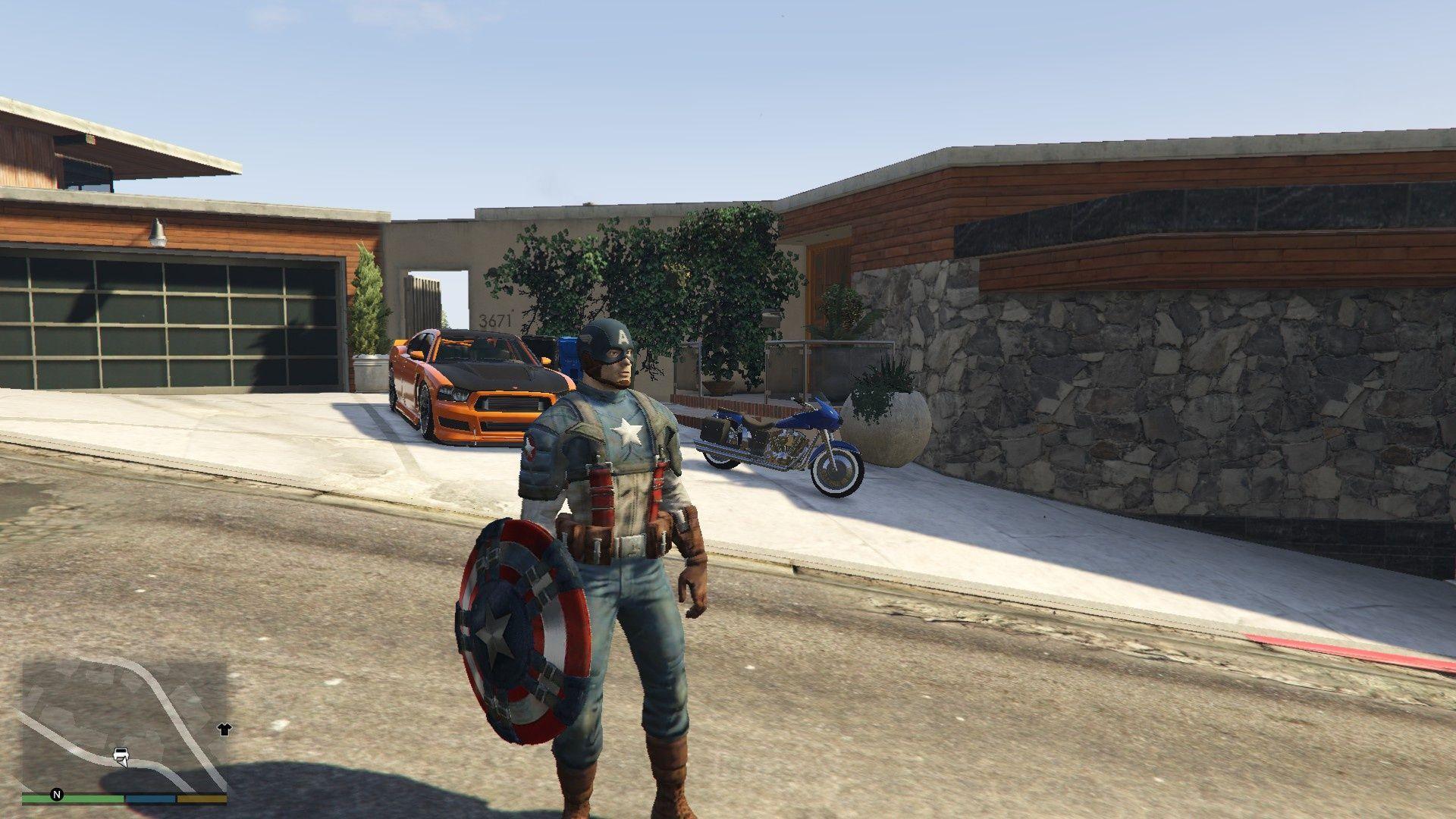 1920x1080 Captain America WWII [Add On Ped]