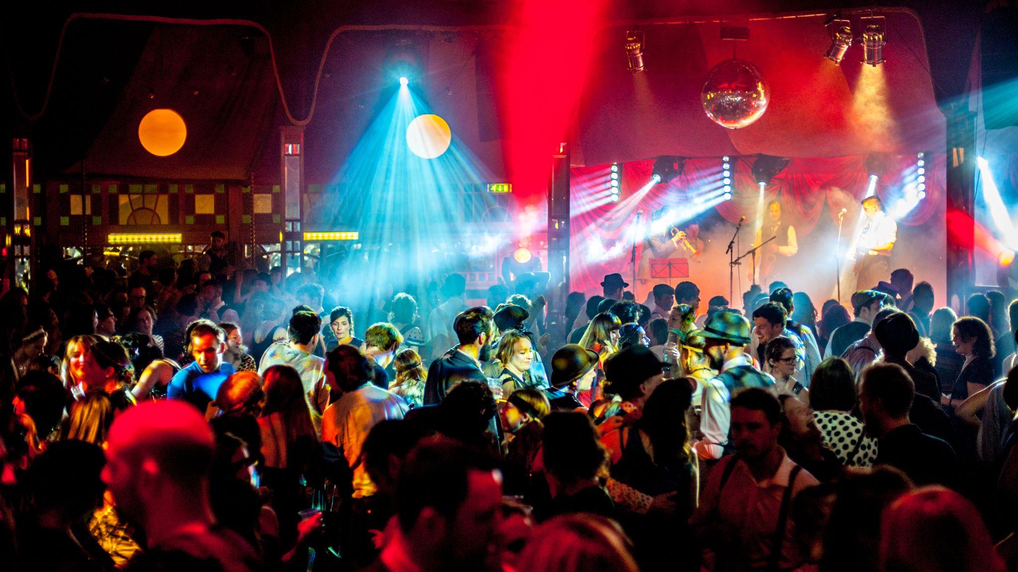 2048x1152 Electro Swing Speakeasy, Download Wallpaper