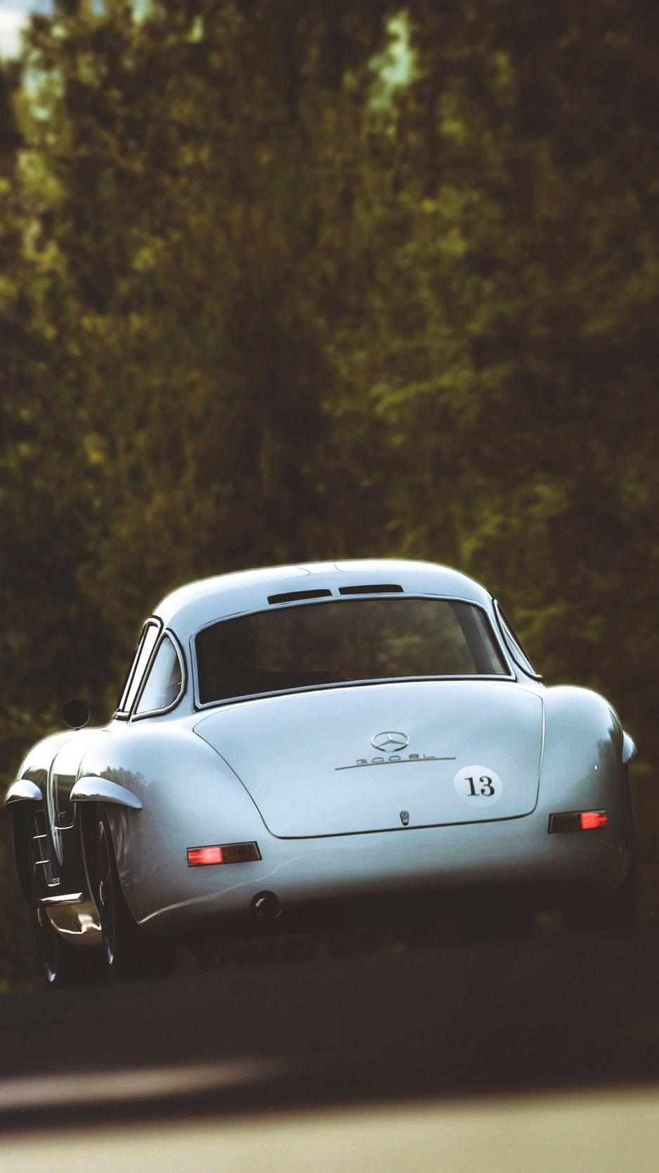 938x1668 Download Wallpaper 938x1668 Mercedes, Rear View, Silver Iphone 8 7