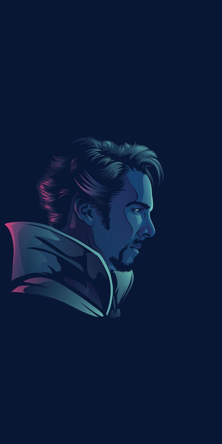 736x1472 Doctor Strange Neon Wallpaper