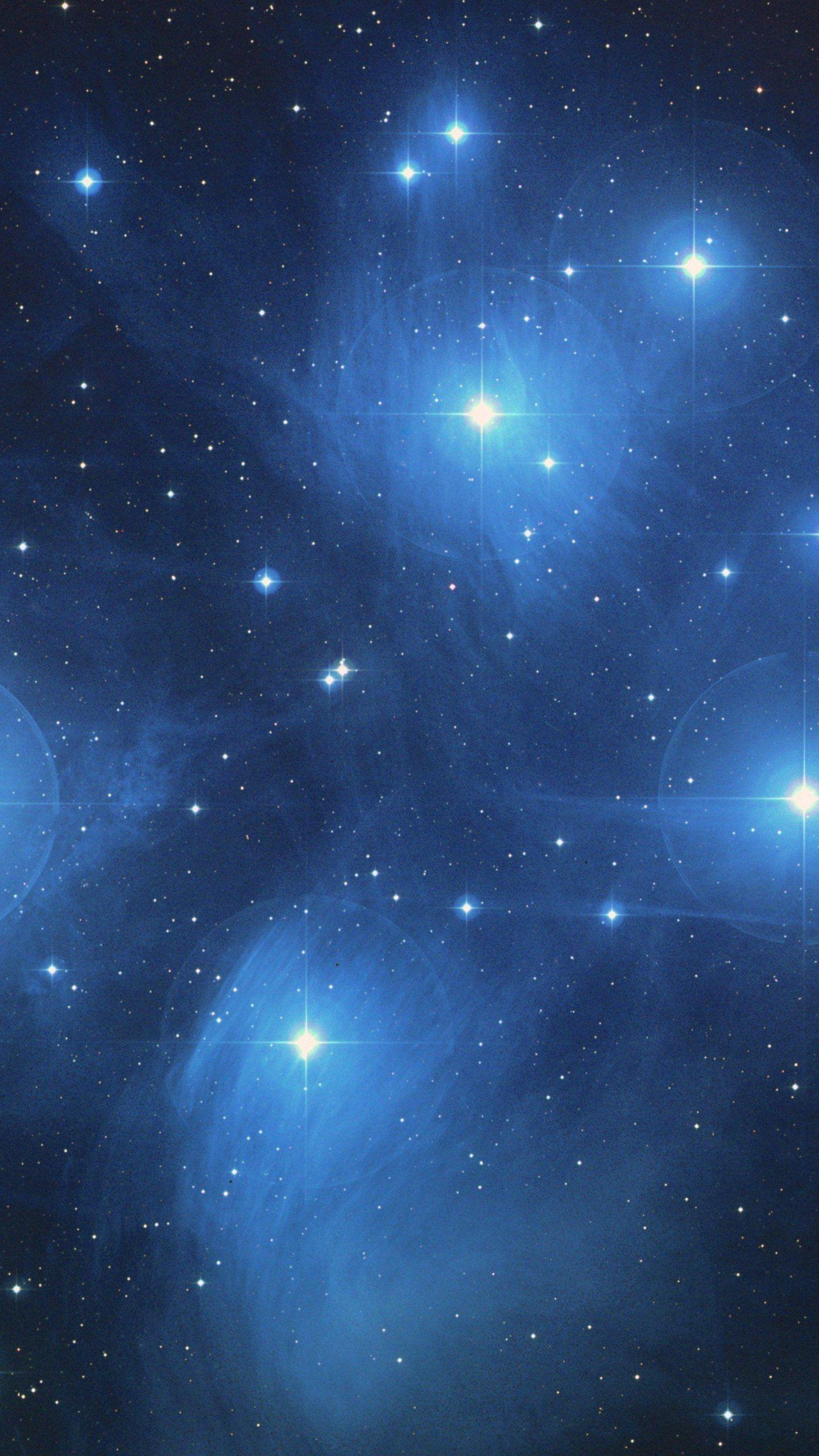 1440x2560 The Pleiades Star Cluster Wallpaper, Android & Desktop