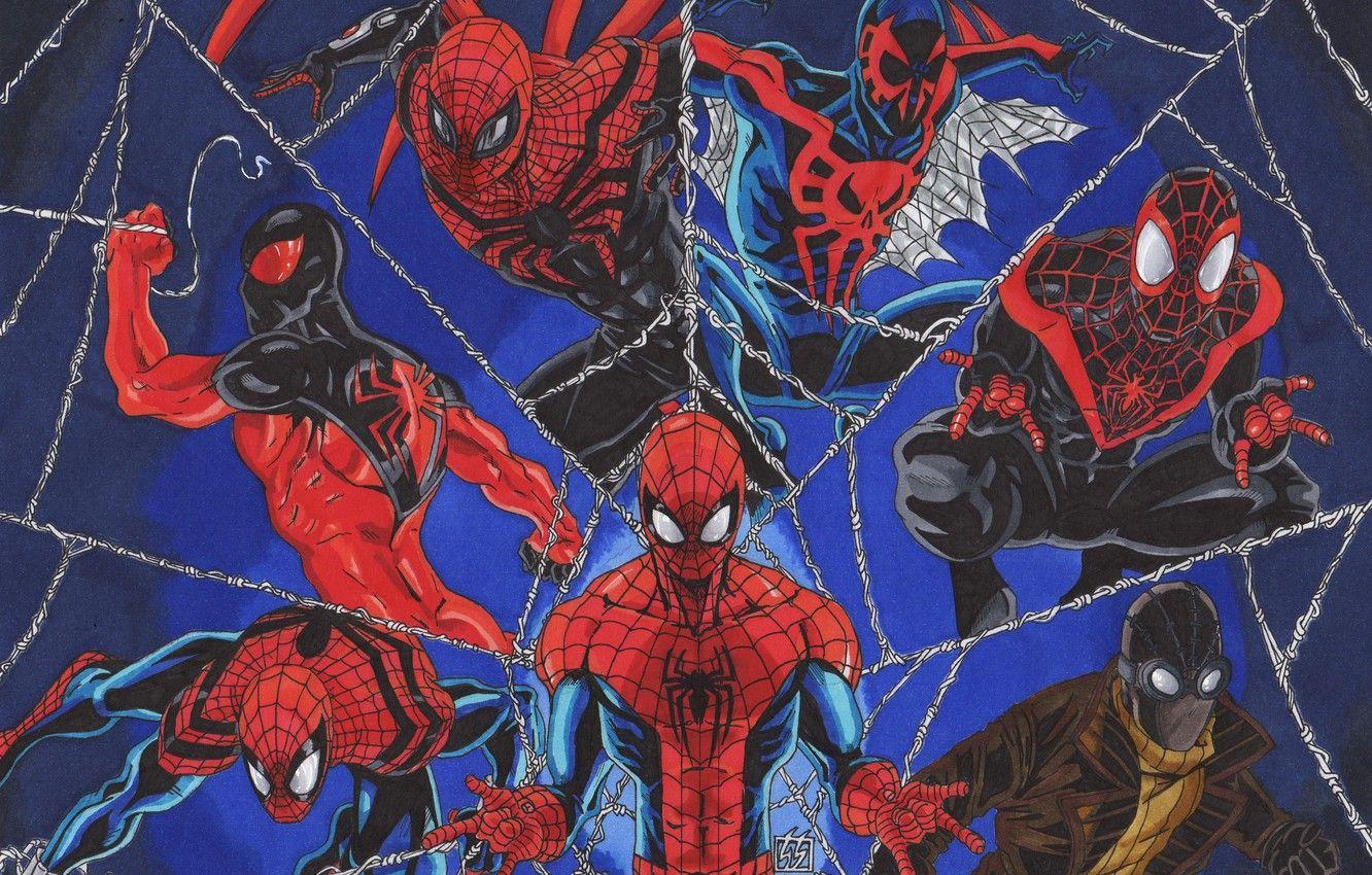 1332x850 Wallpaper Marvel Comics, Spider Man, Peter Parker, Scarlet Spider