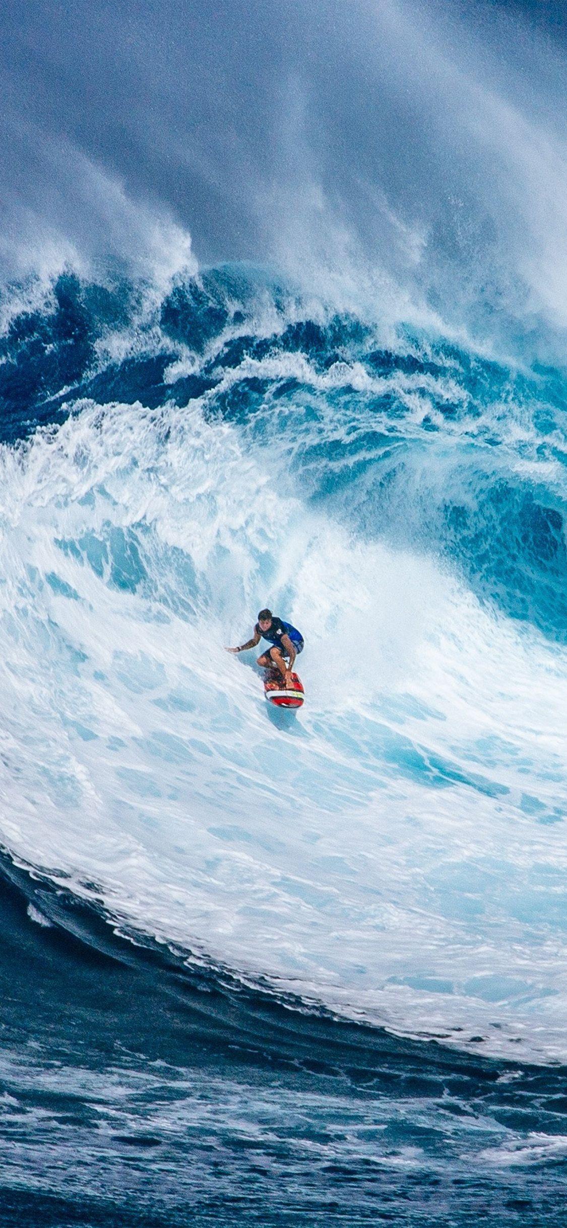 1125x2436 Wave Surf Summer Sea Nature Wallpaper