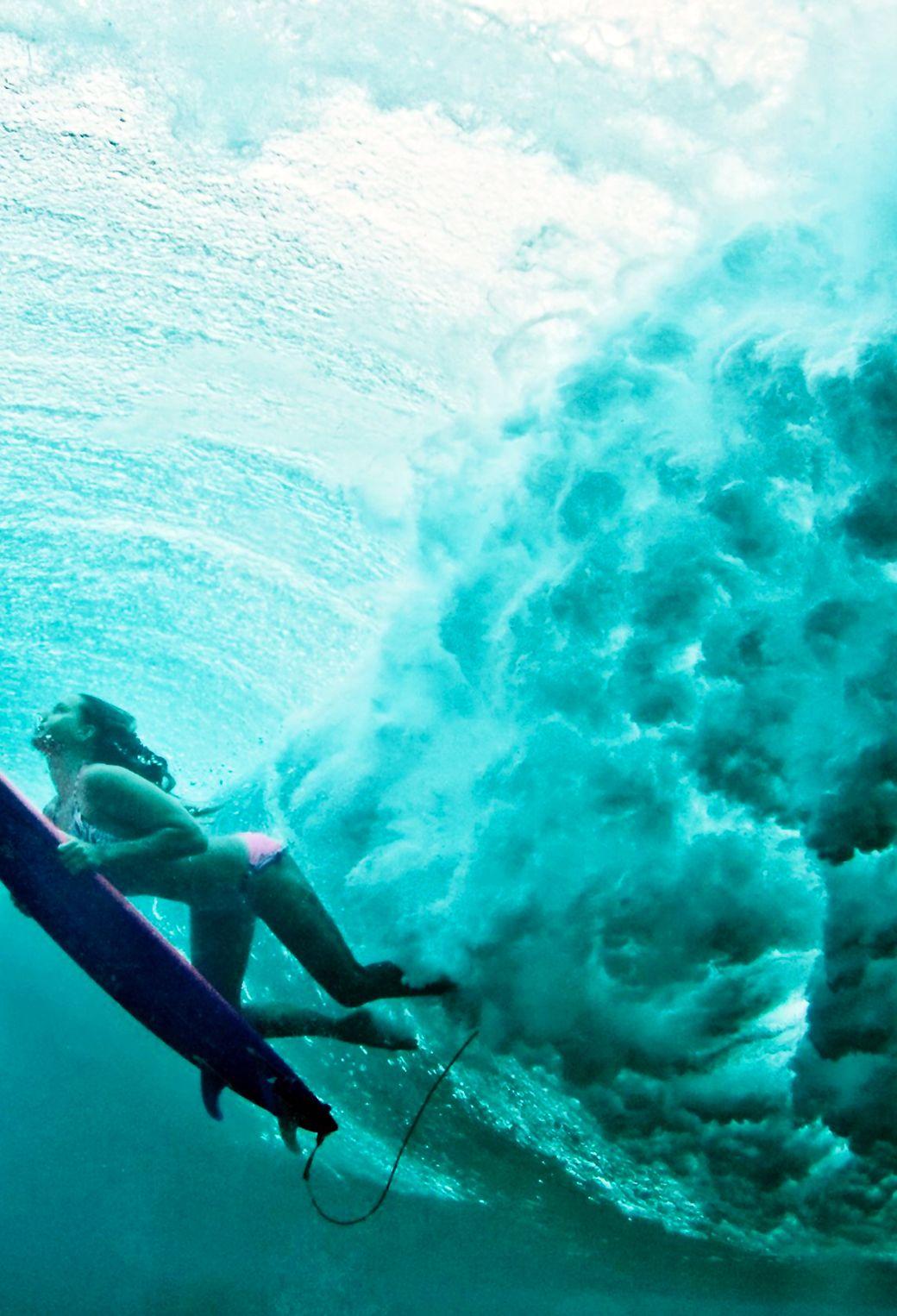 1040x1526 Girl Surf Parallax Wallpaper for iPhone X, 6