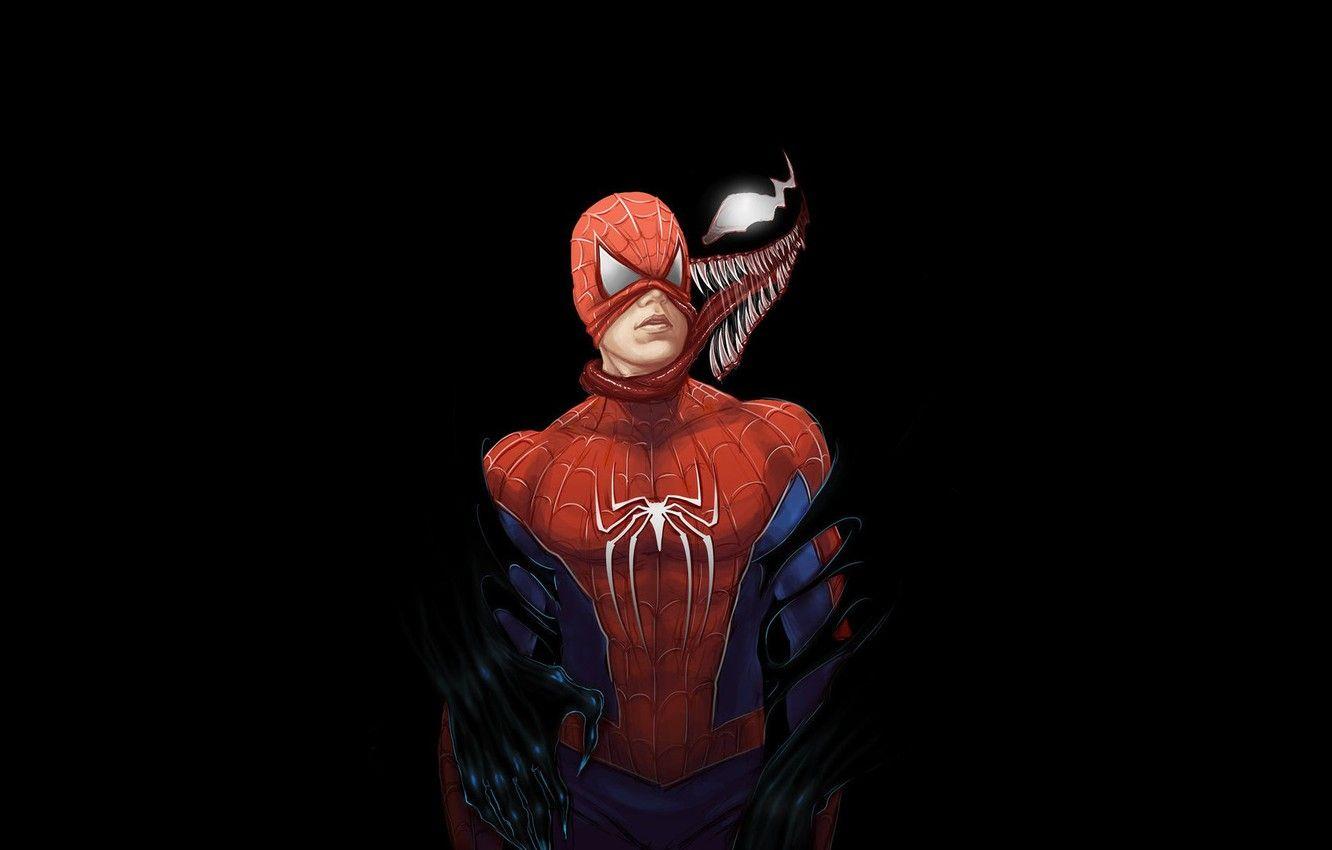 1332x850 Wallpaper language, background, art, black background, Venom