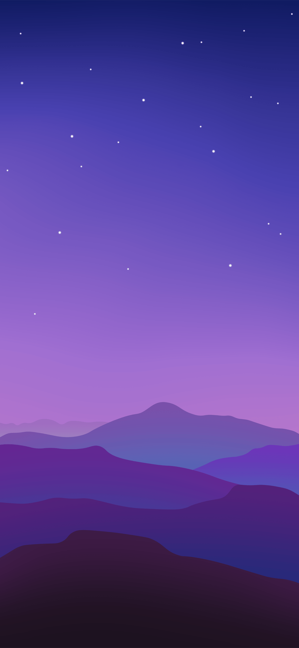 1242x2688 Colorful vector landscape wallpaper