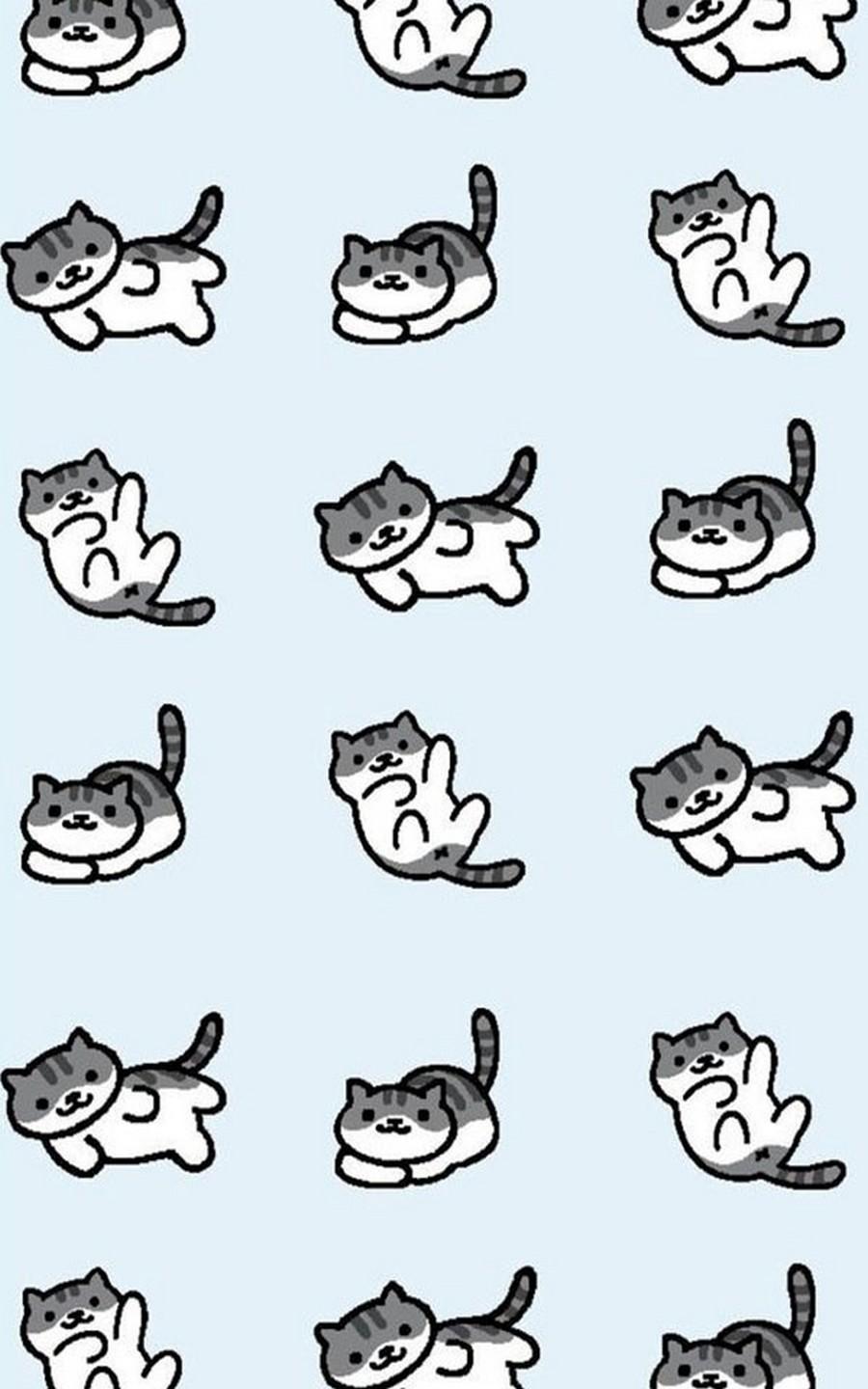 900x1440 Wallpaper HD Art Neko Atsume for Android