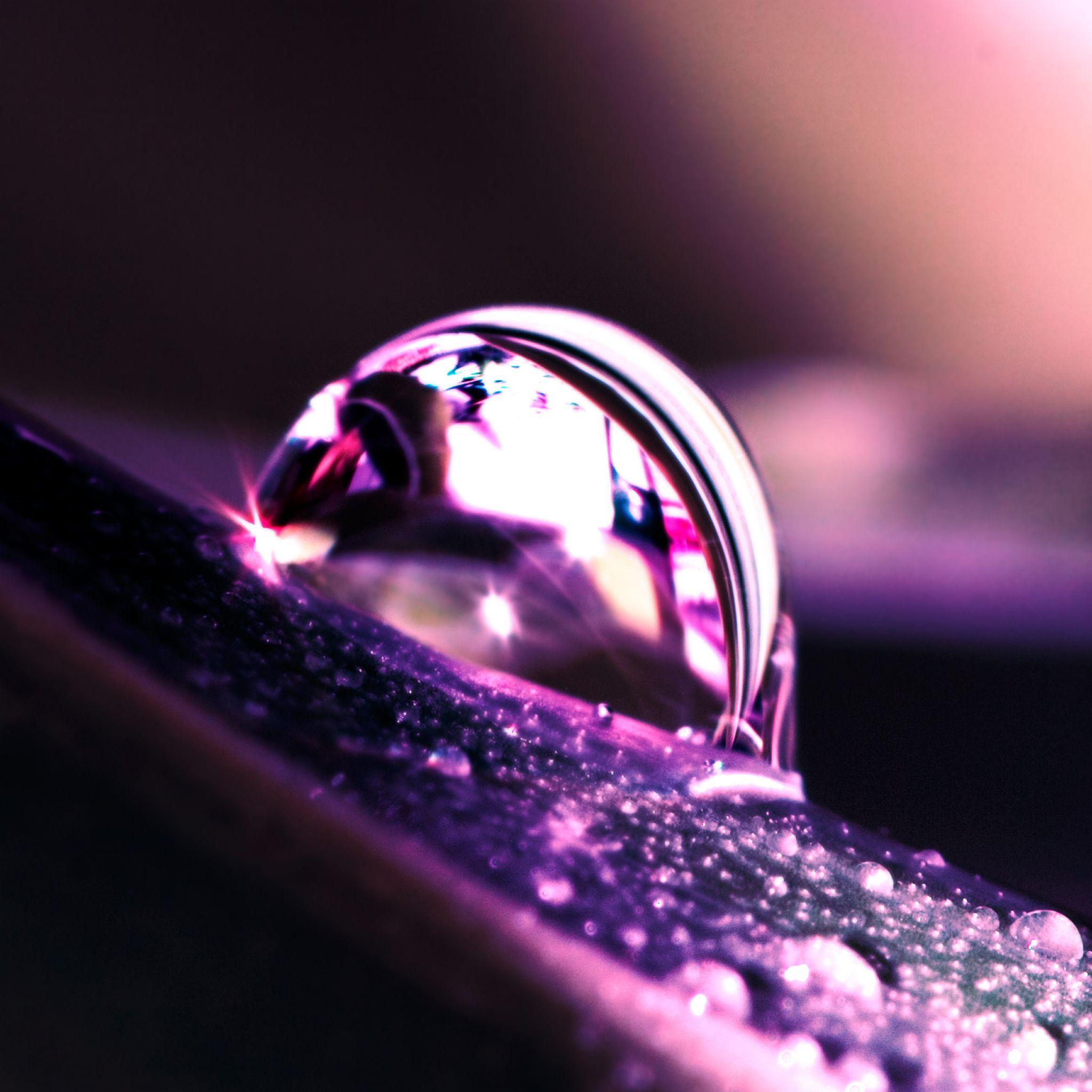2048x2048 Water Drop Reflection iPad Air Wallpaper Free Download
