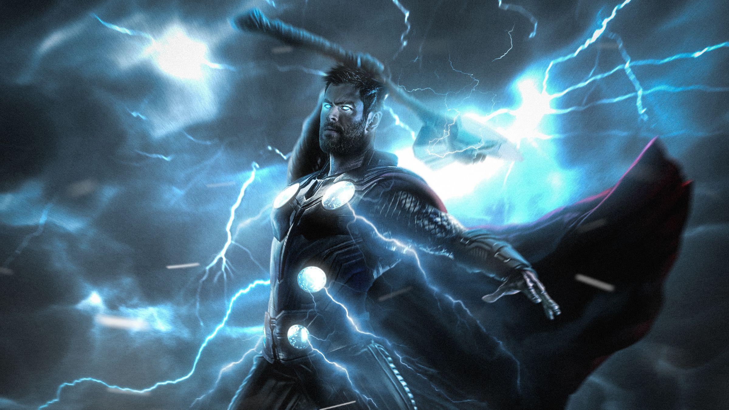 2400x1350 Thor God Of Thunder Art 1600x900 Resolution HD 4k
