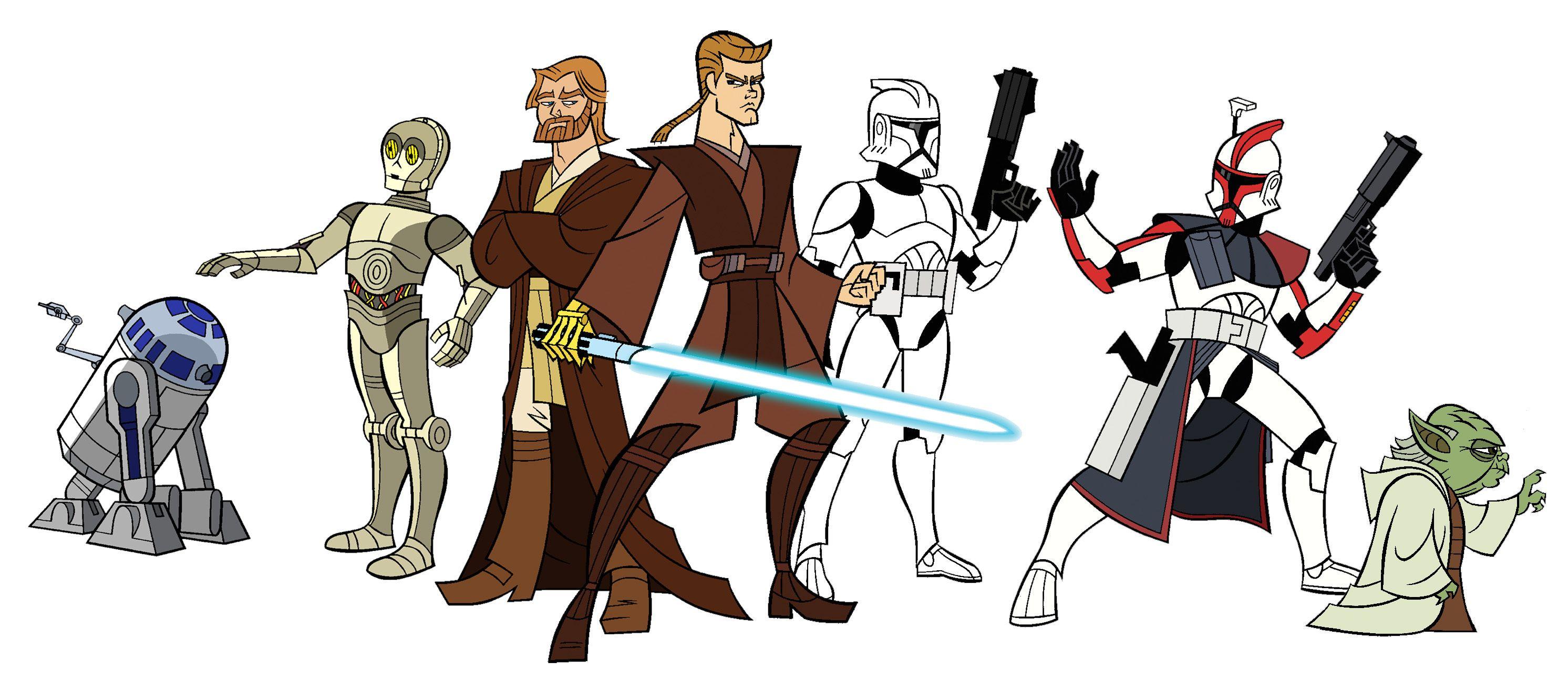 2984x1300 Star Wars Clone Wars Micro Series (2003) image Clone Wars