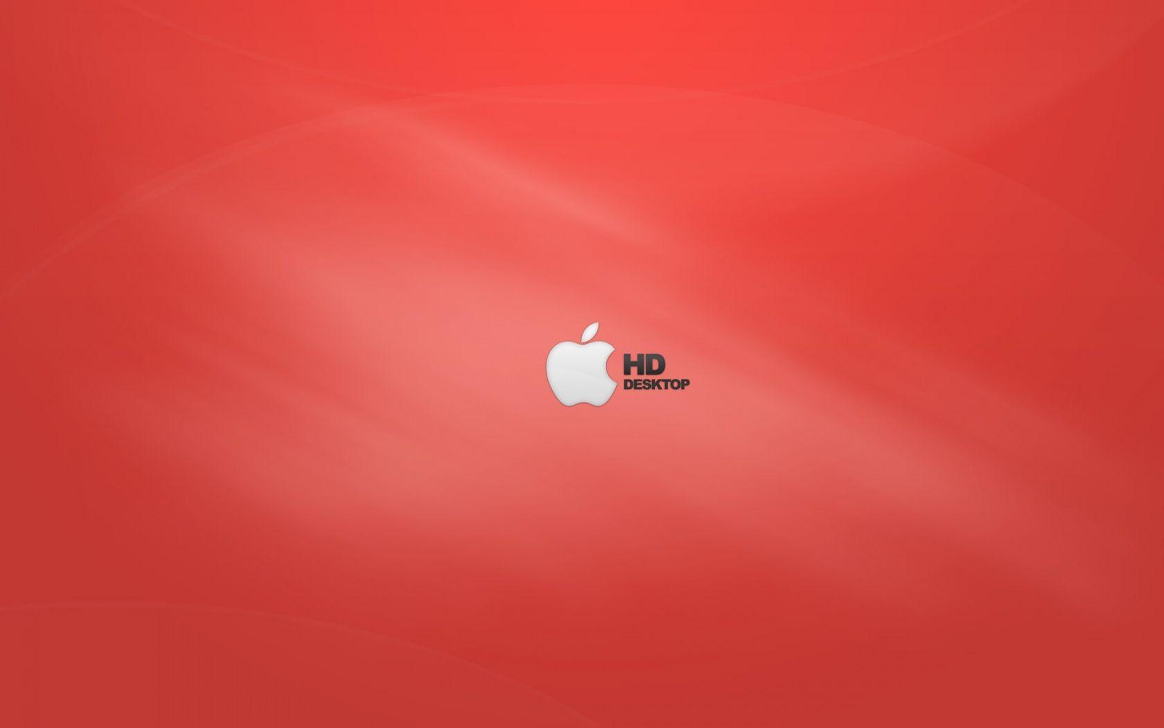 1680x1050 Apple HD Red Wallpaper in jpg format for free download