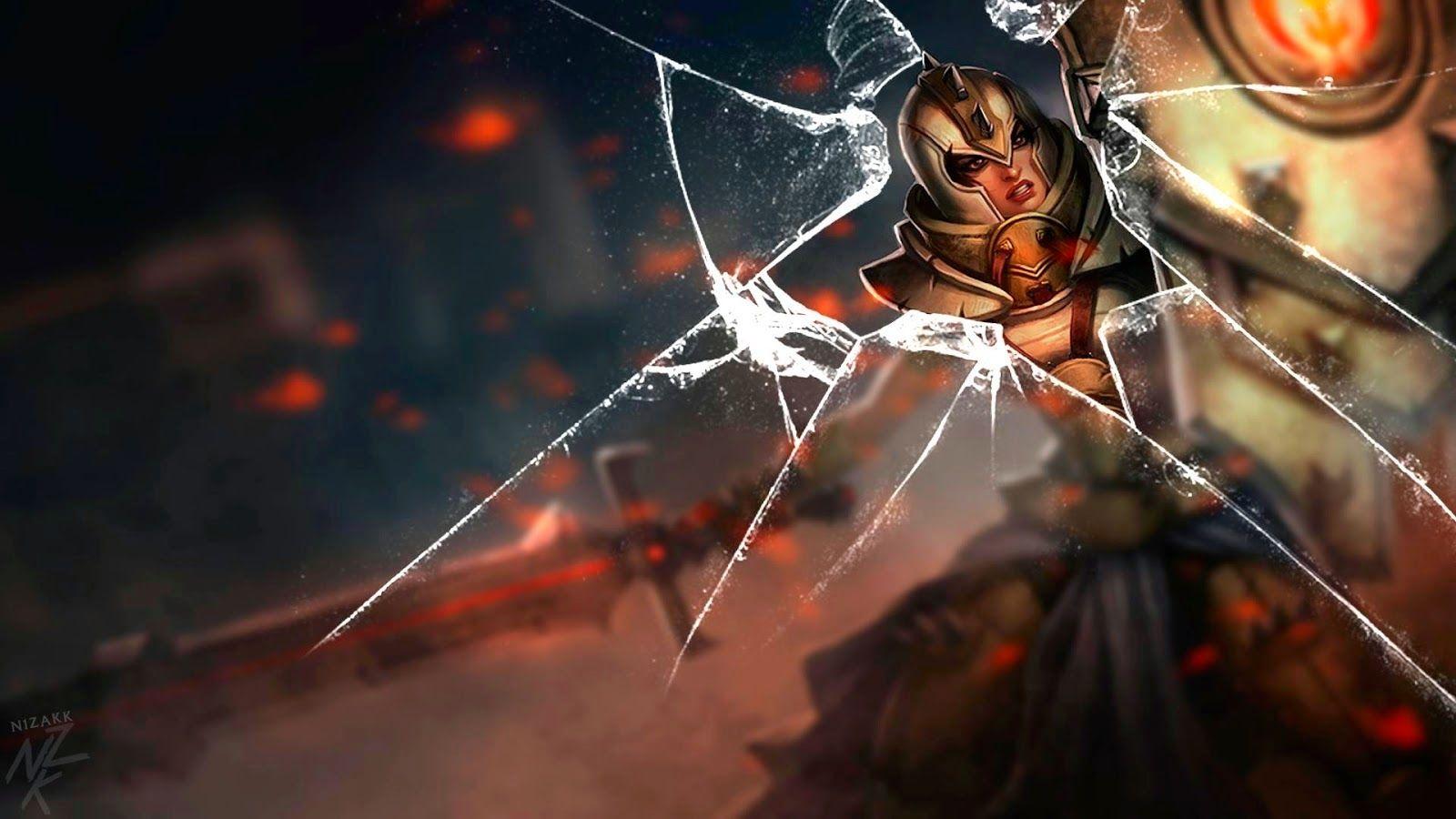 1600x900 Broken Screen League of Legends Wallpaper Full HD maths game