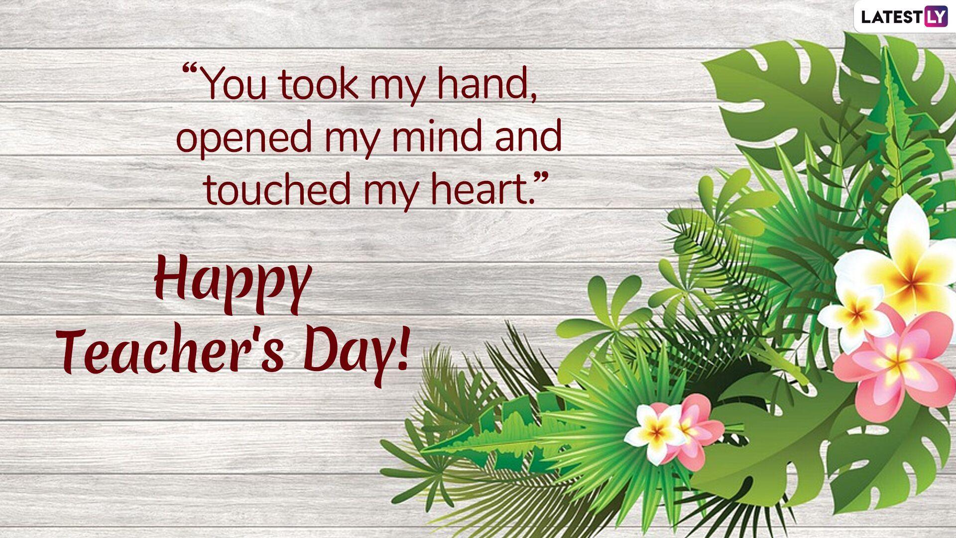 1920x1080 Happy Teachers' Day 2019 Greeting Cards: WhatsApp Stickers, GIF