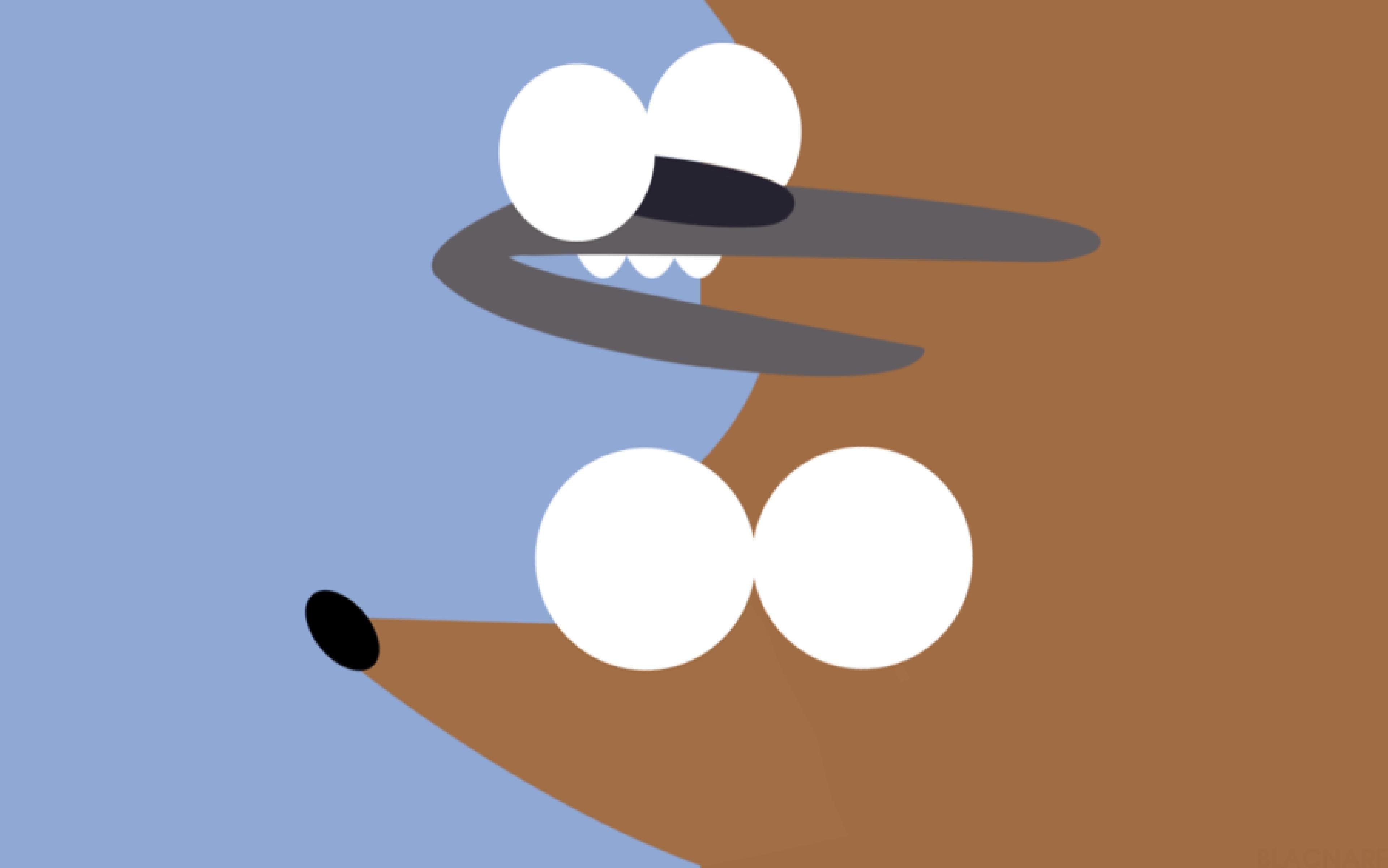 3840x2402 View Minimalistic Regular Show Wallpa Show Wallpaper