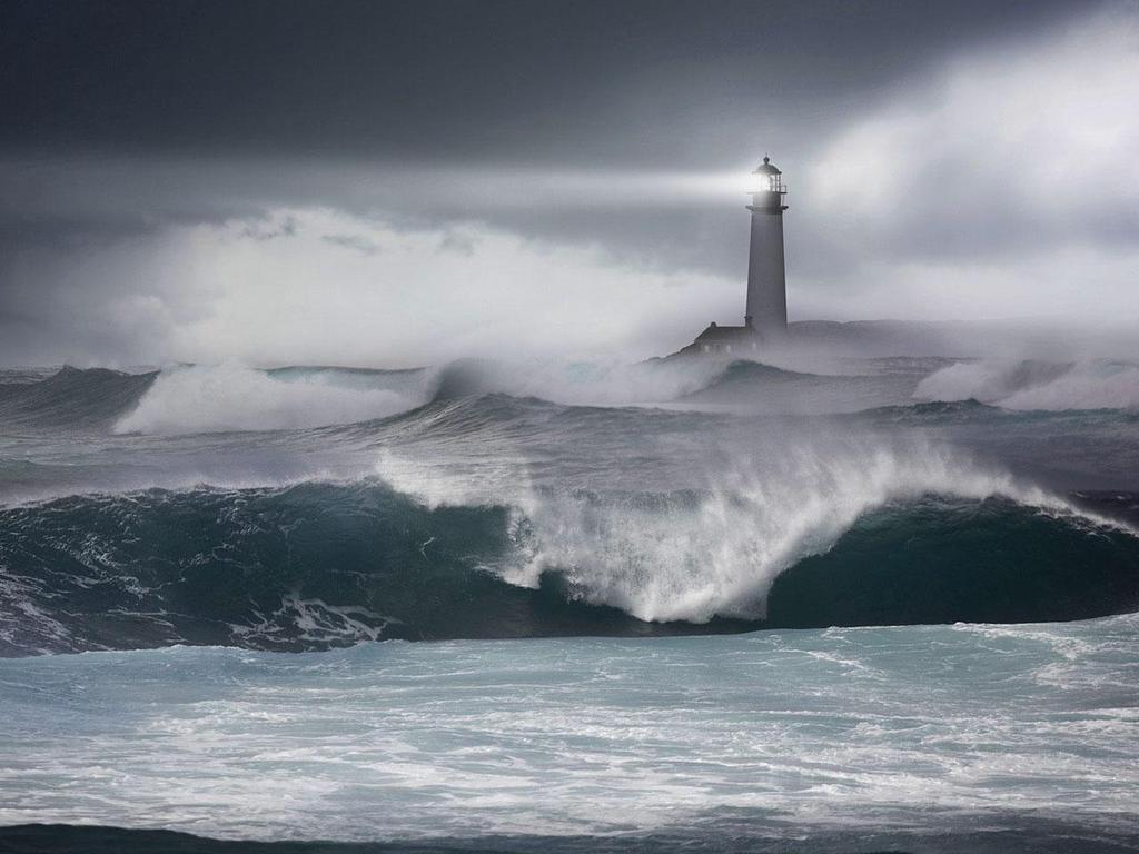 1024x768 Free download Stormy Ocean Wallpaper [1024x768] for your Desktop