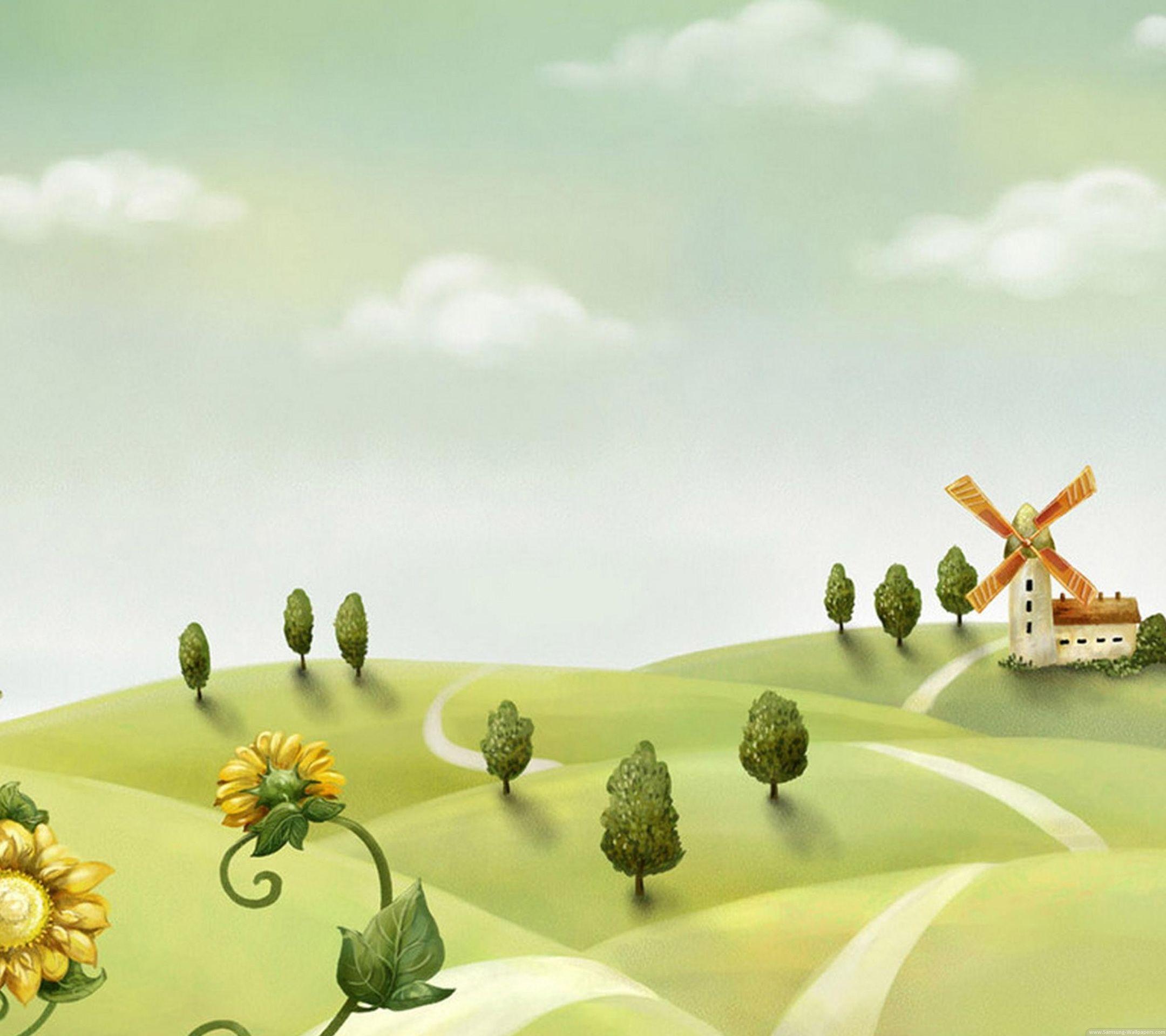 Cartoon Landscape Wallpapers - Top Free Cartoon Landscape Backgrounds ...