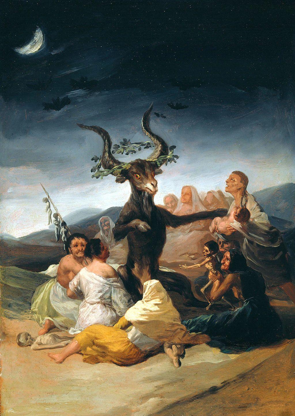 1024x1441 Witches' Sabbath by Francisco de Goya