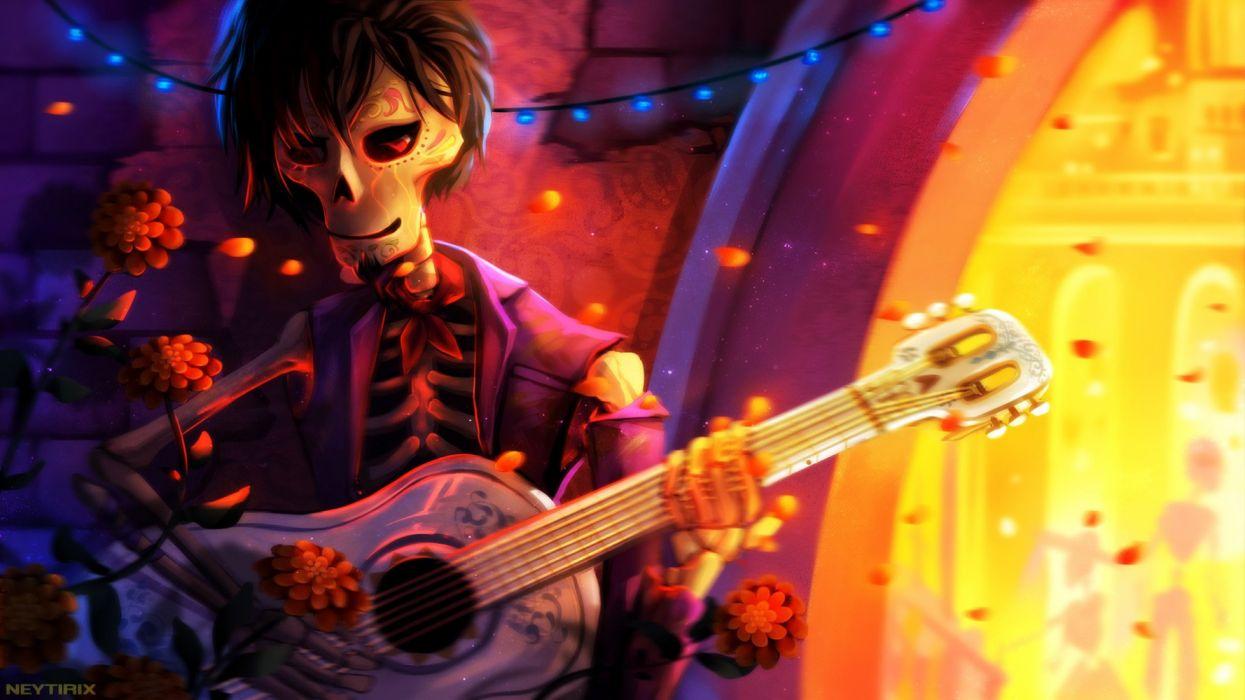 1245x700 Coco Movie Pixar Skeleton film cartoon animation comedy b