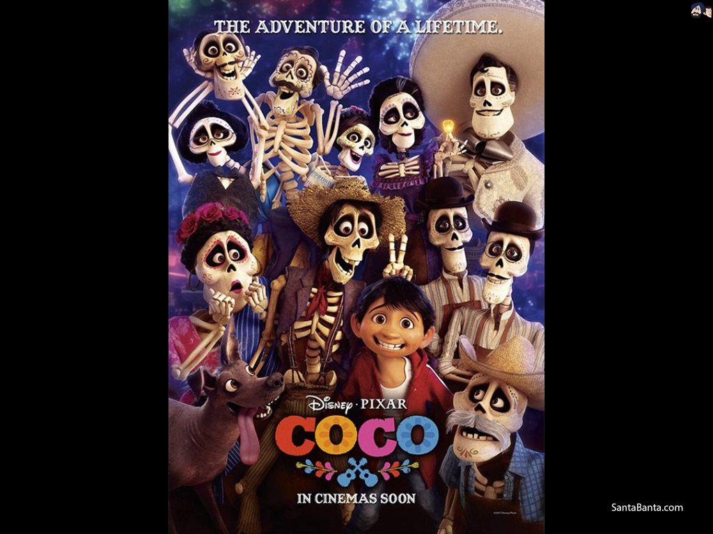 1024x768 Coco Disney Movie Poster