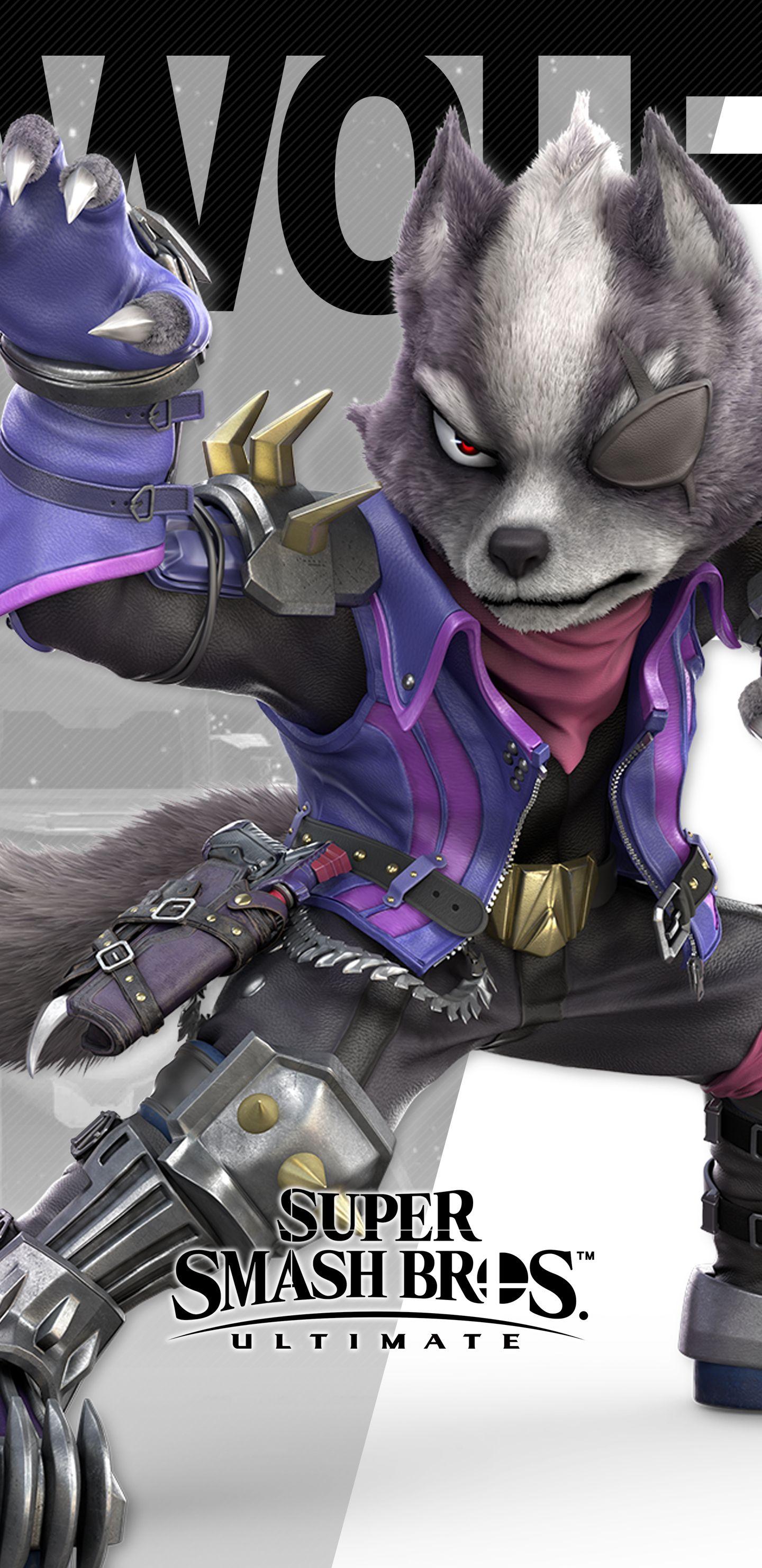 1440x2960 Super Smash Bros Ultimate Wolf