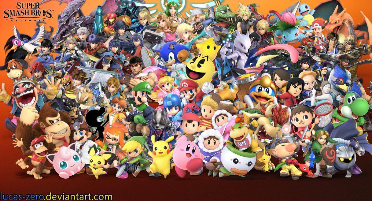 1217x657 Free download Super Smash Bros Ultimate Wallpaper