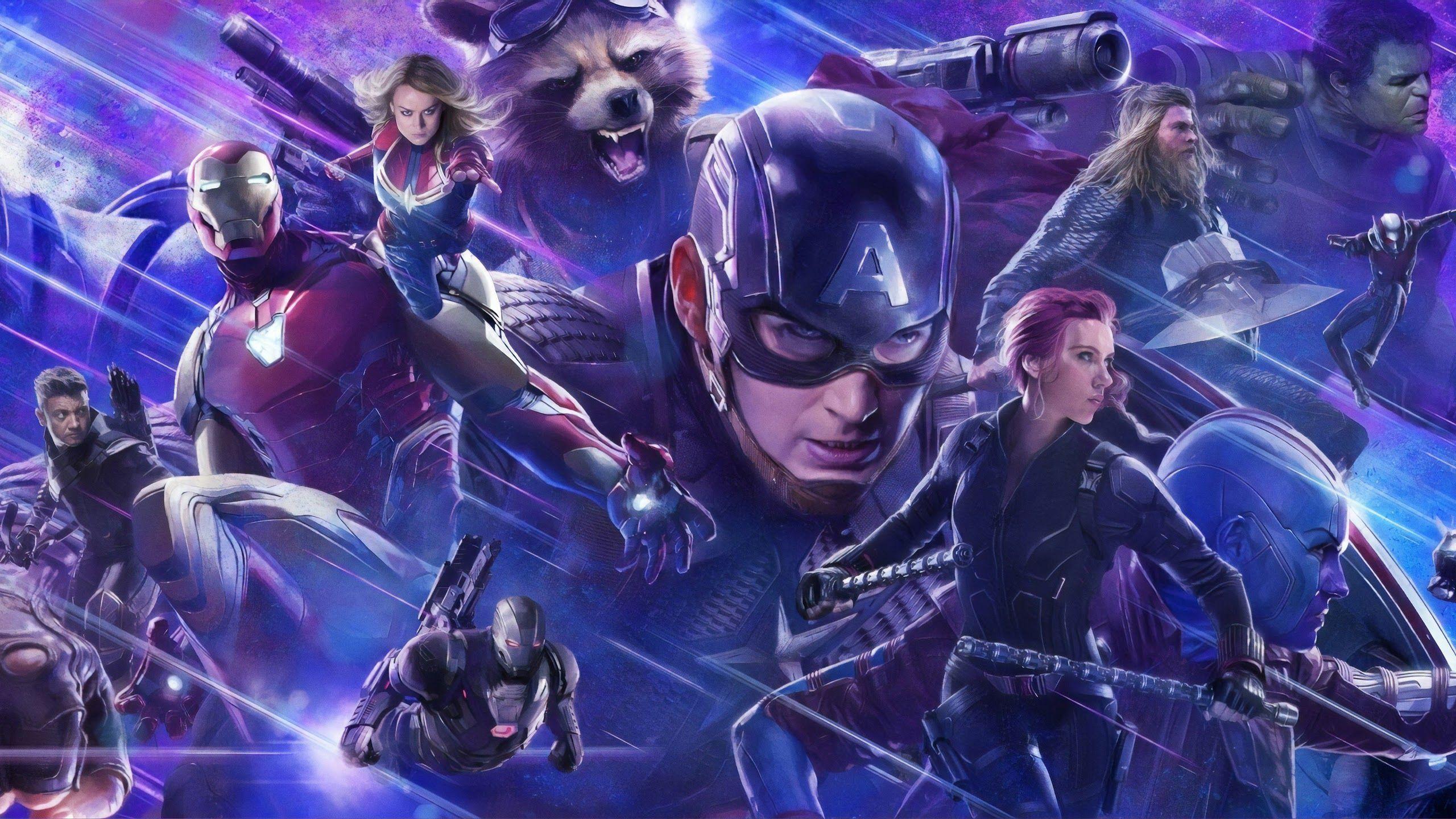 2560x1440 Avengers: Endgame Captain America 8K Wallpaper