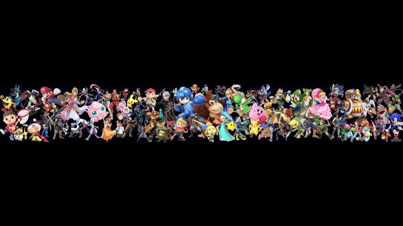 1280x720 Super Smash Bros Ultimate. All Fighters Desktop Wallpaper