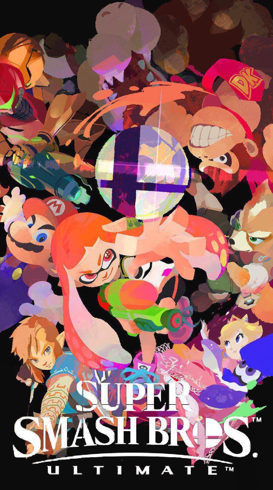 1142x2048 Super Smash Bros iPhone Wallpaper