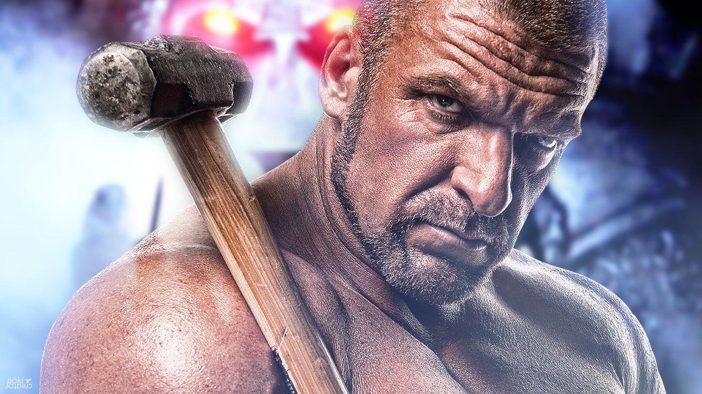 1366x768 Triple H 2017 Wallpaper
