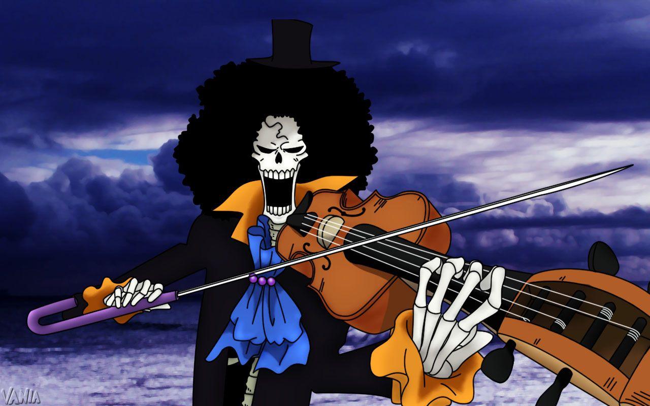 1280x800 One Piece Wallpaper: Brook's violin attack