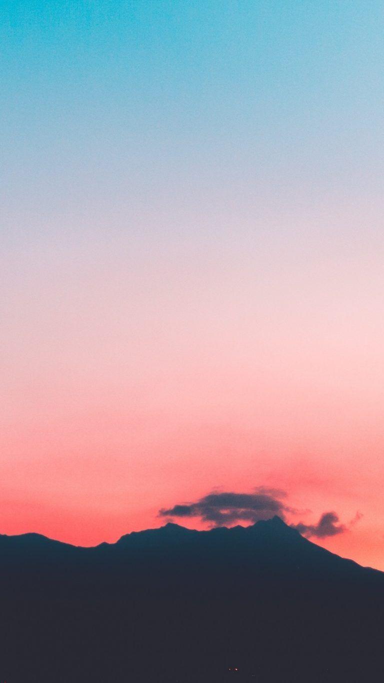 768x1365 Mountains Sunset Sky Wallpaper Wallpaper For Vivo Y81i