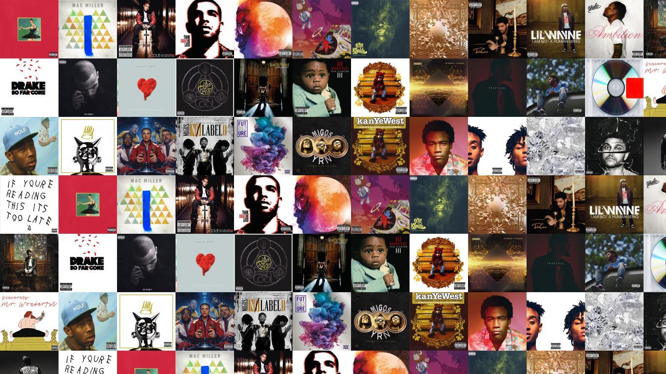 1366x768 Kanye West My Beautiful Dark Fantasy Mac Miller Wallpaper « Tiled