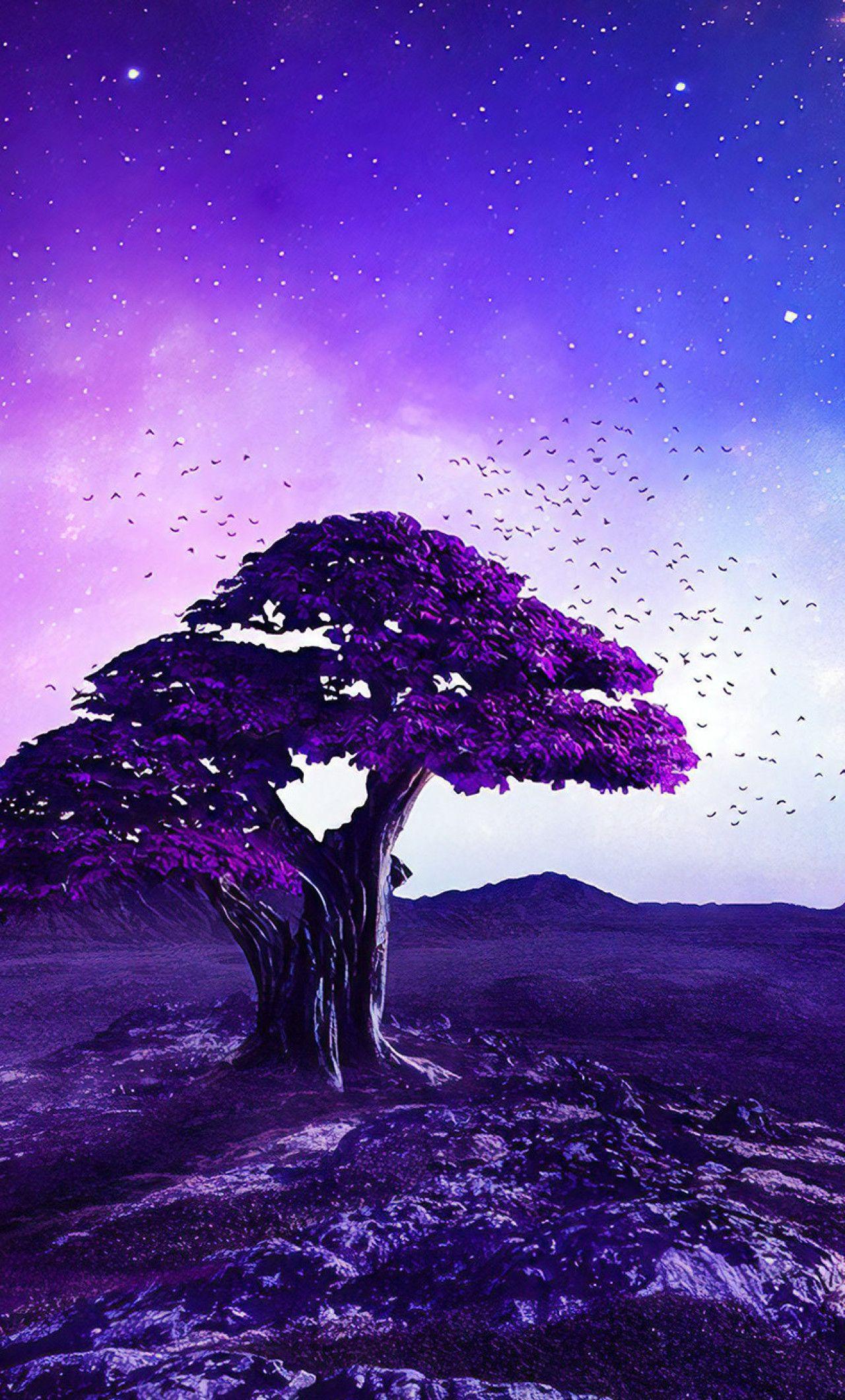 purple tree wallpaper purple tree wallpaper