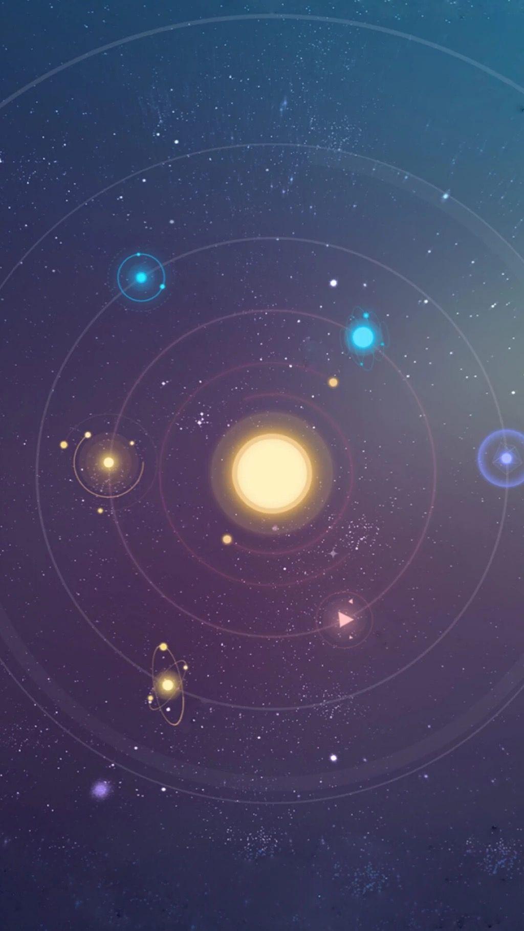 1024x1820 Solar System Planets System Aesthetic Wallpaper & Background Download