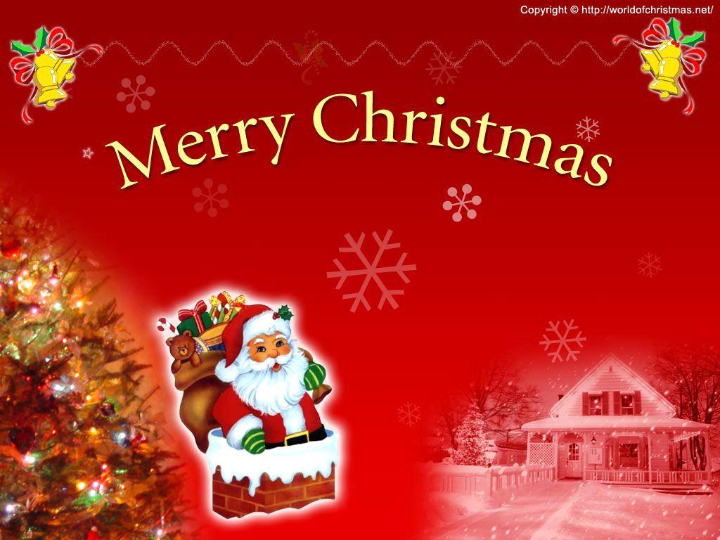 1024x768 Merry Christmas Wallpaper, Red Merry Christmas Wallpaper