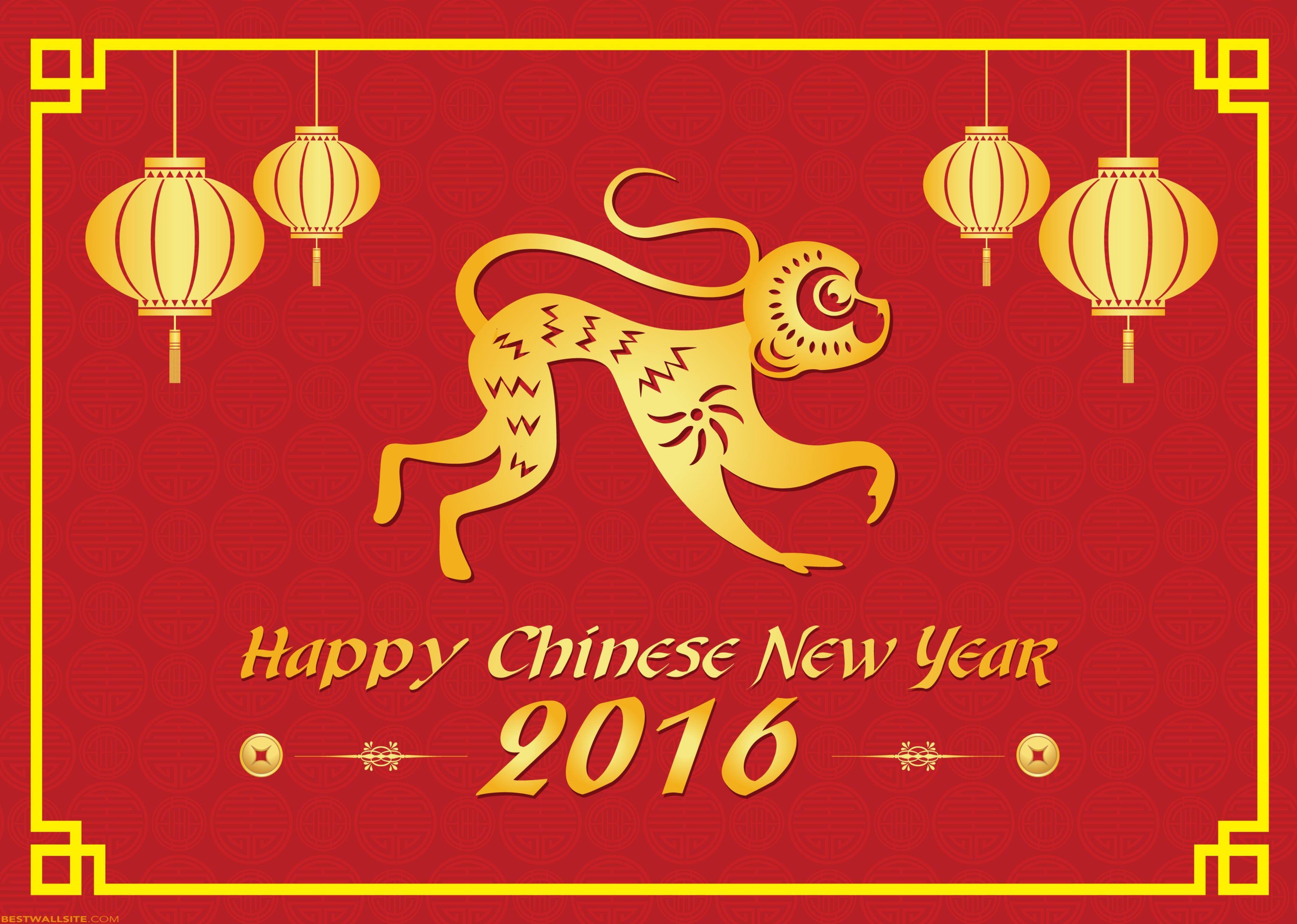 3706x2641 Chinese New Year 2016 Wallpaper