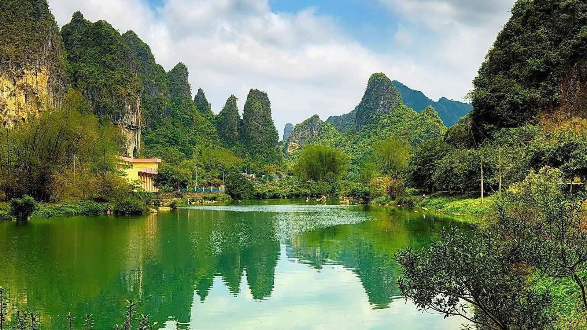 1920x1080 China Landscape Awesome Landscape Karst Mountains China Wallpaper