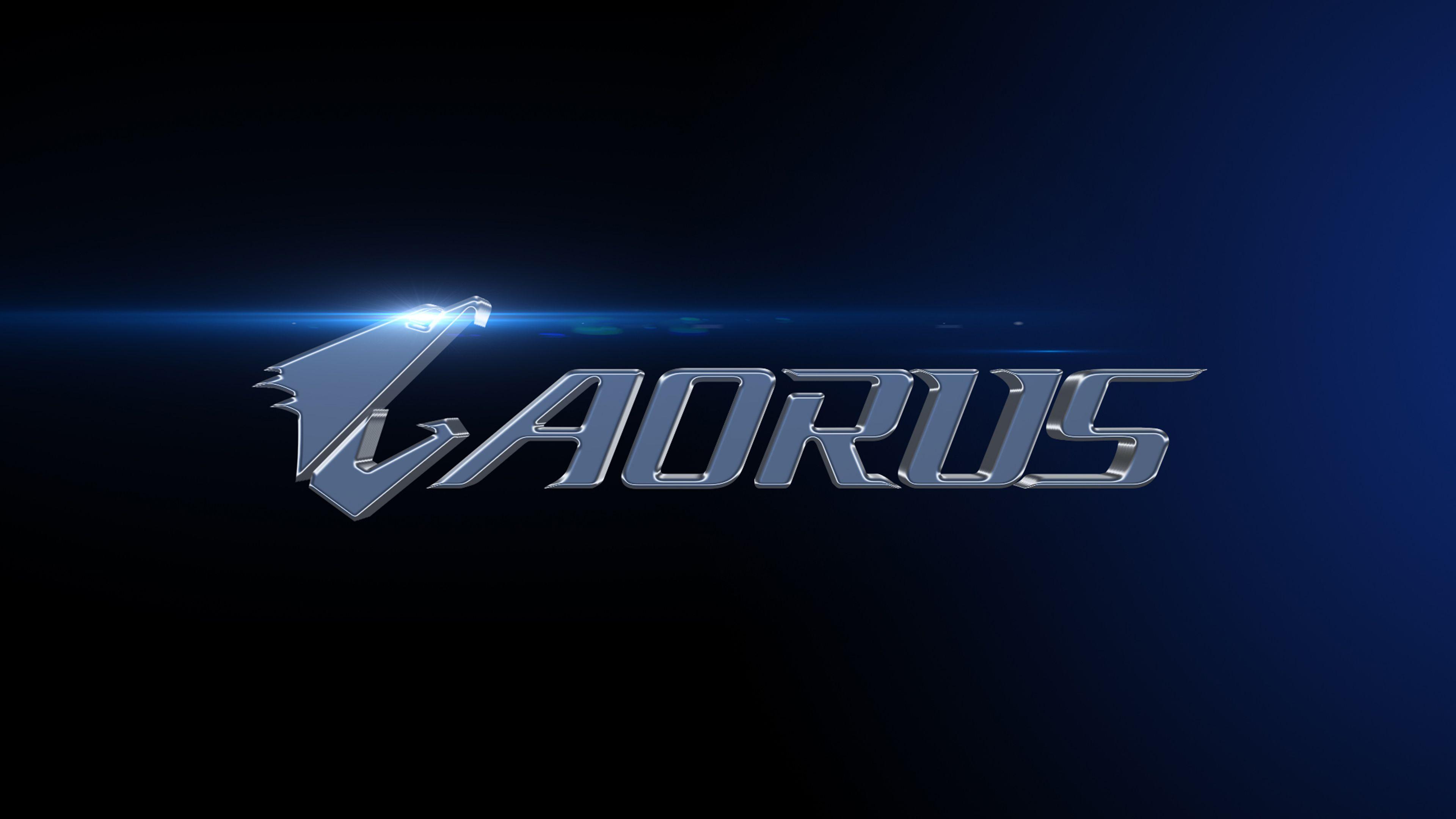 Download wallpapers Aorus blue logo 4k blue brickwall Aorus logo  brands Aorus Gigabyte Aorus neon logo Aorus for desktop with resolution  3840x2400 High Quality HD pictures wallpapers