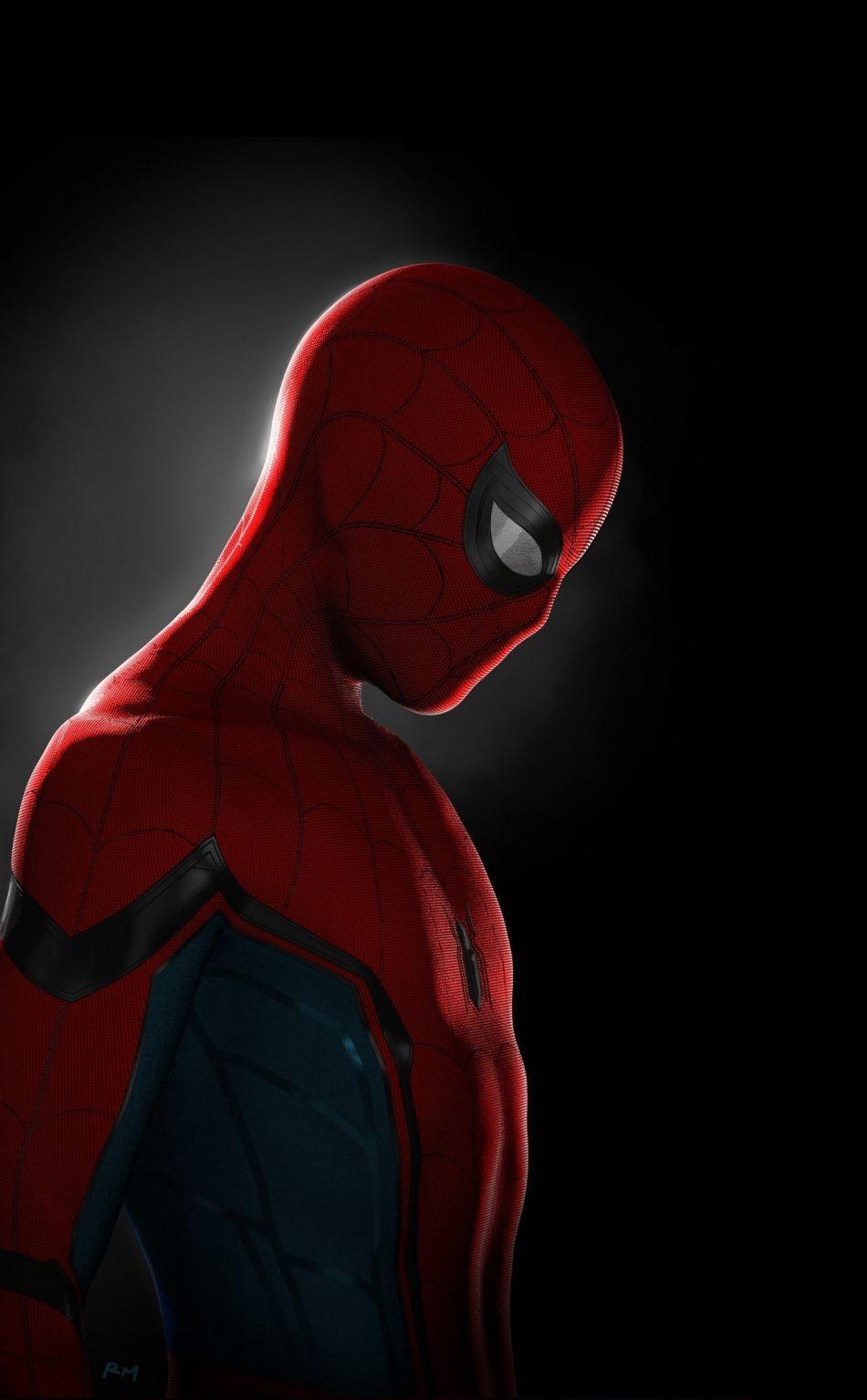 950x1534 Download 950x1534 Wallpaper Spider Man, Superhero, Minimal