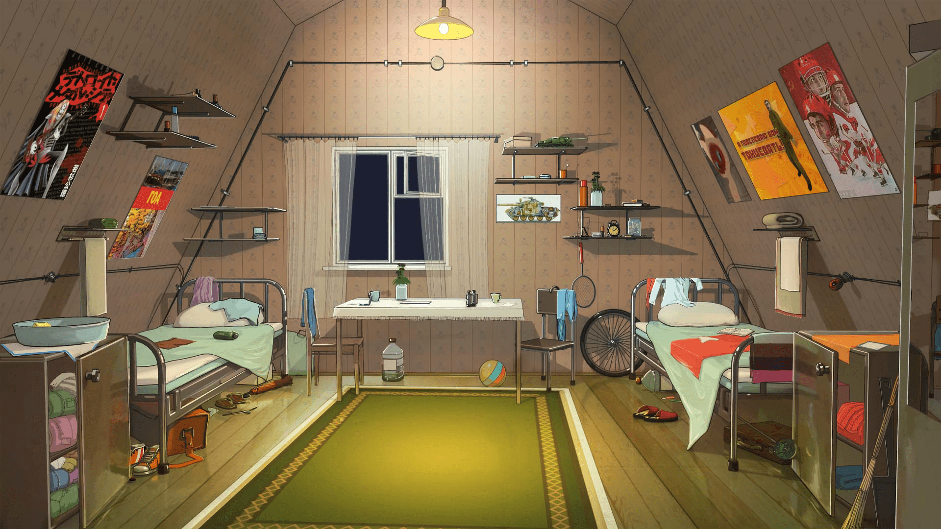 ArtStation - Visual novel & anime backgrounds - Bedroom