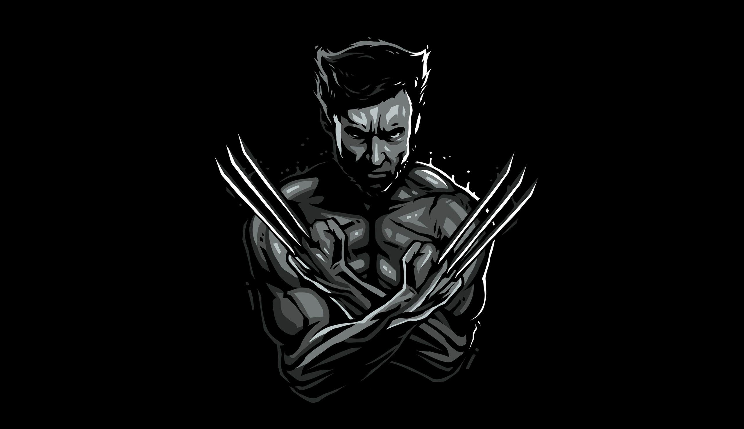 2560x1477 Logan Wolverine Minimal Wallpaper, HD Artist 4K Wallpaper, Image